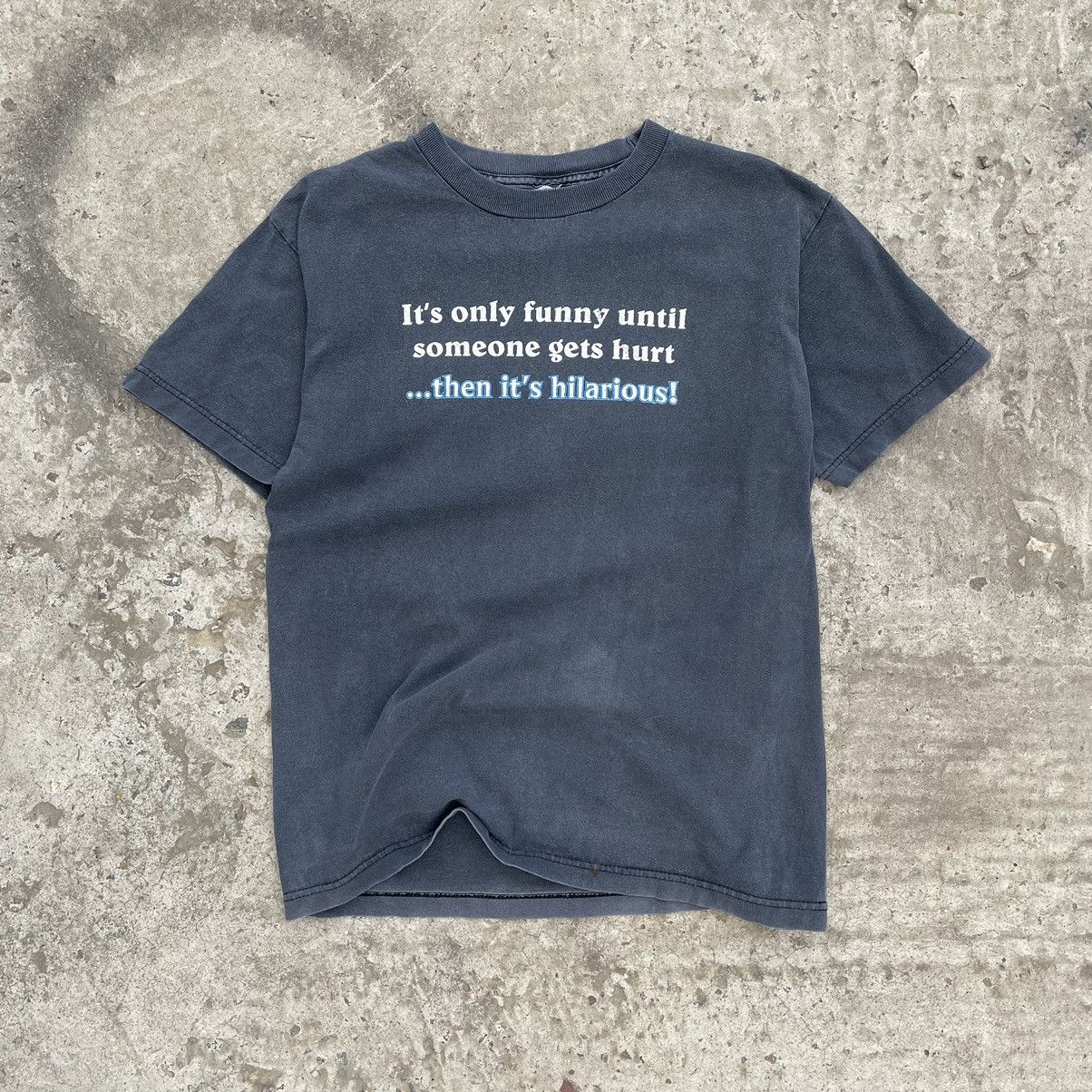 Vintage Vintage T-shirts Joke Humor Y2K Big Logo Style USA Size US S / EU 44-46 / 1 - 1 Thumbnail