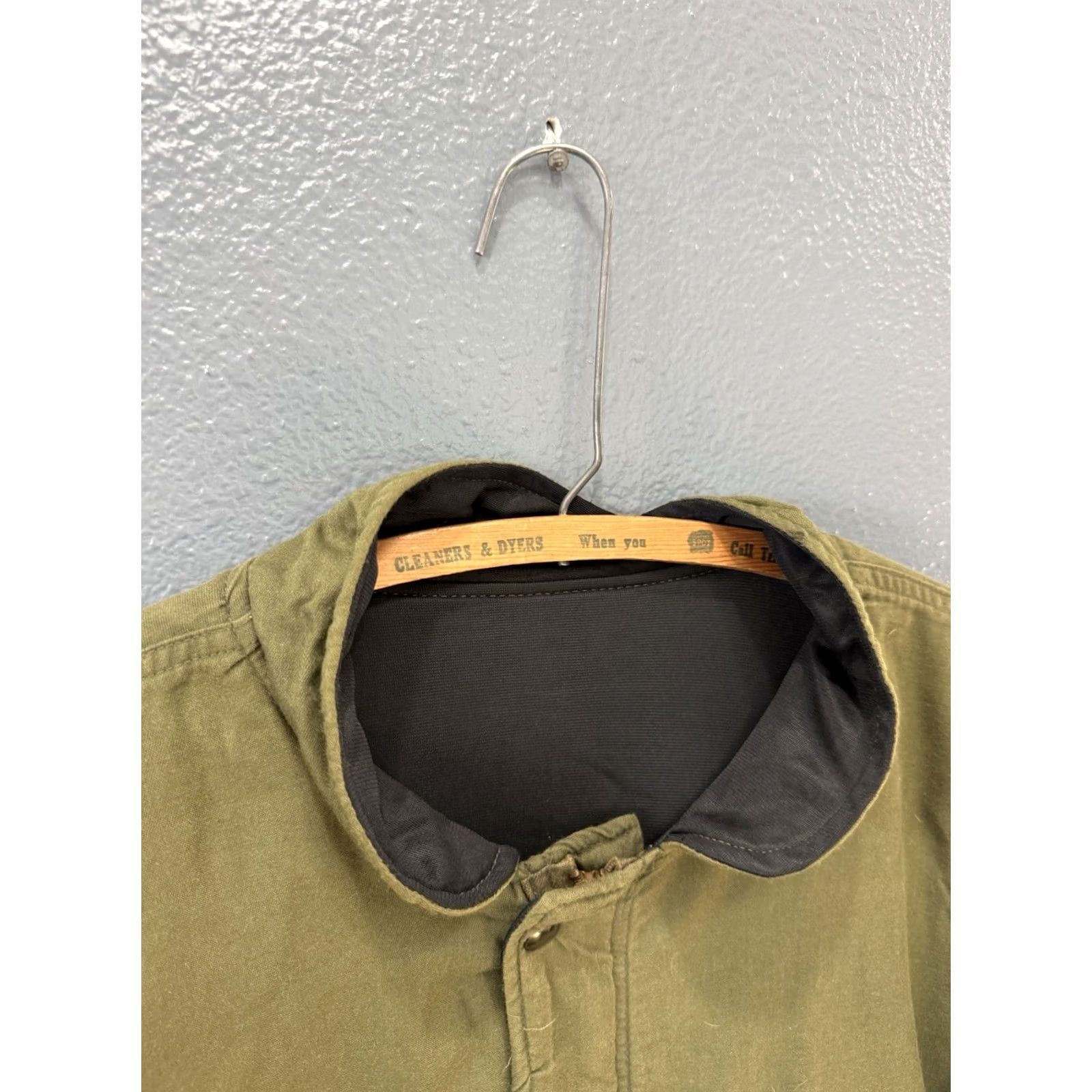 Olive VINTAGE US Army Jacket Large Olive Green Chemical 70’s Men’s Size US L / EU 52-54 / 3 - 2 Thumbnail