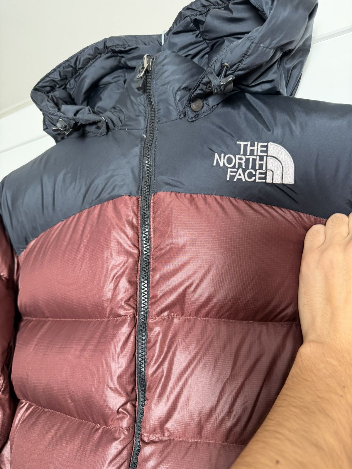 The North Face The North Face Jacket Cherry Chocolate – Size M Nuptse Size US M / EU 48-50 / 2 - 8 Thumbnail