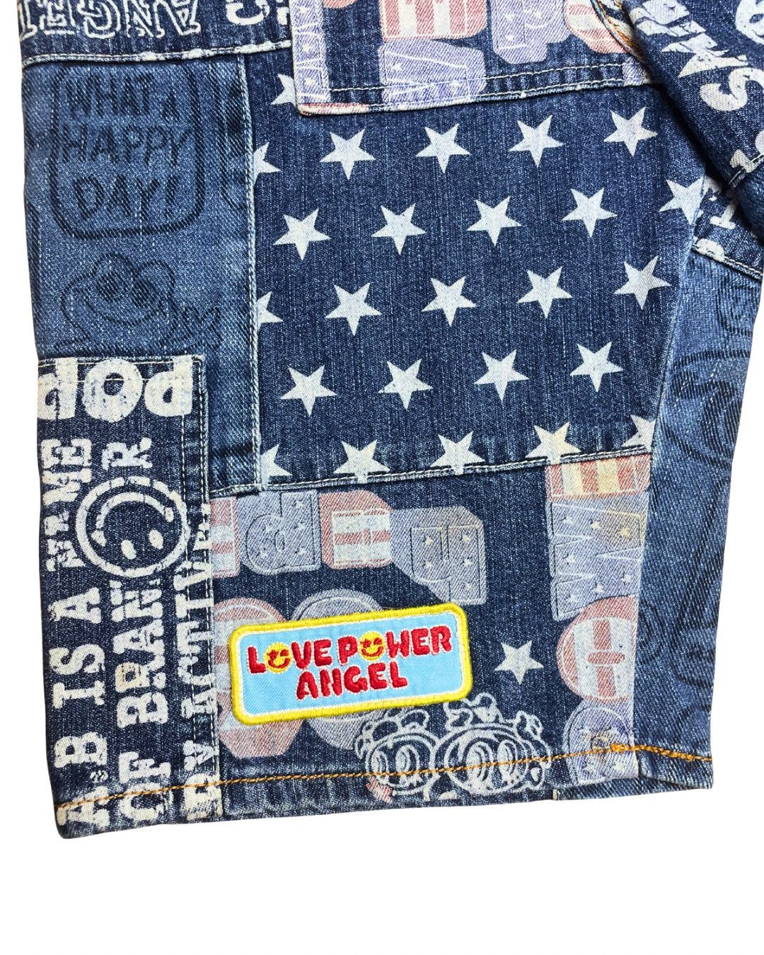Angel Blue Angel Blue Japan All-Over Print Graphic Shorts JDM Y2K Style Size 28" / US 6 / IT 42 - 6 Thumbnail