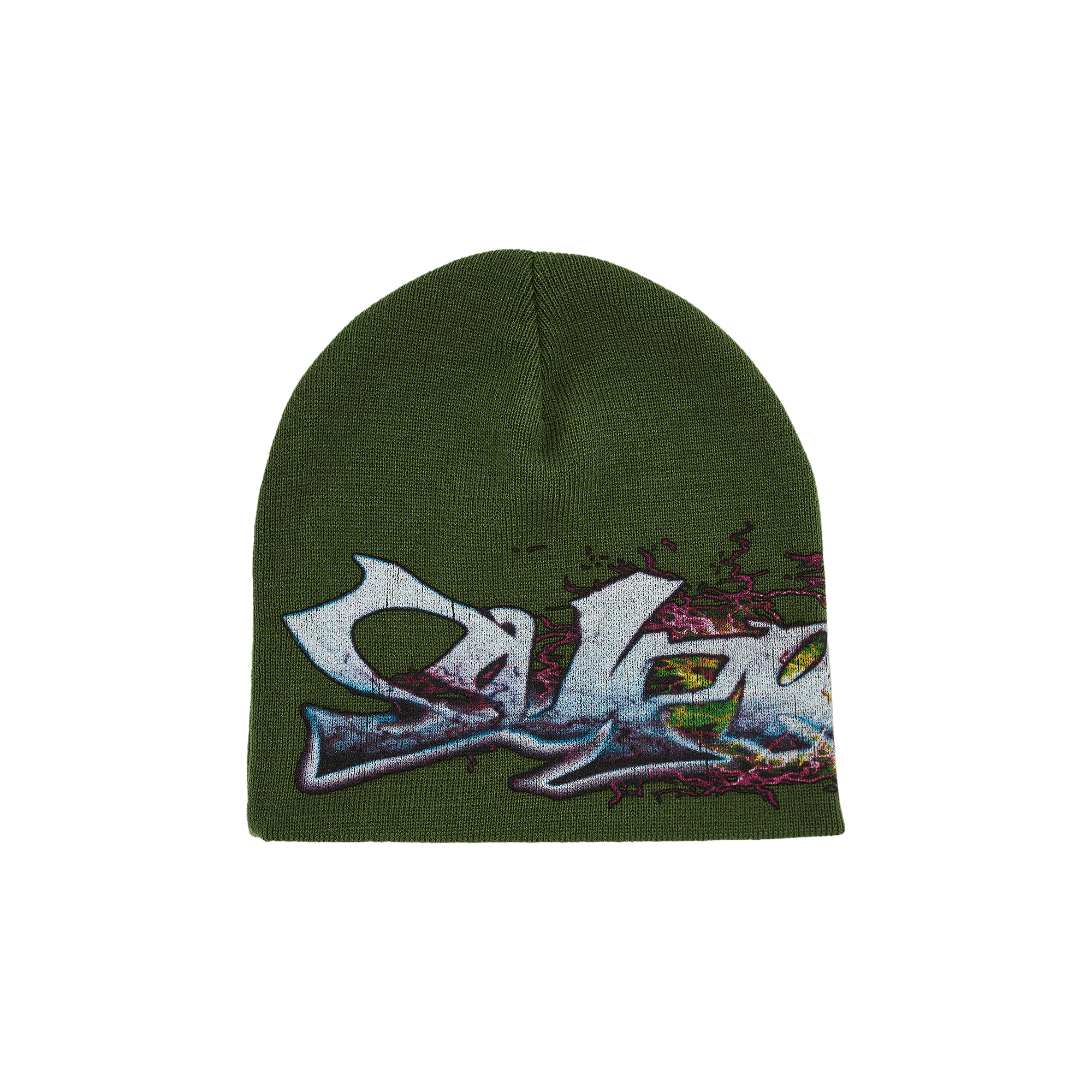 Supreme Supreme Overdyed Beanie Splatter Green | Grailed
