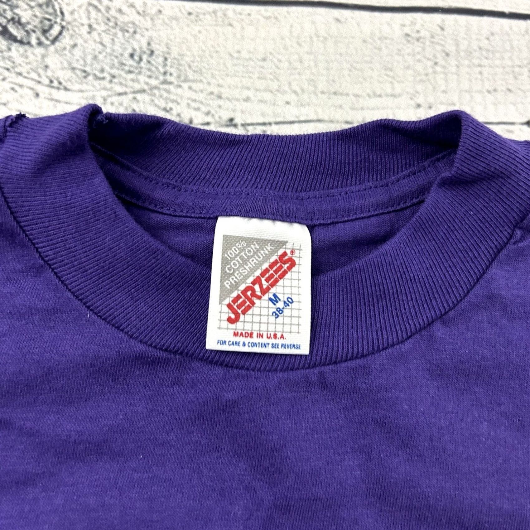 Jerzees VTG Jerzees T-Shirt Short Sleeve Men M Purple Jerzees Shirt Vintage Mens Medium Purple T-Shirt Size US M / EU 48-50 / 2 - 2 Thumbnail