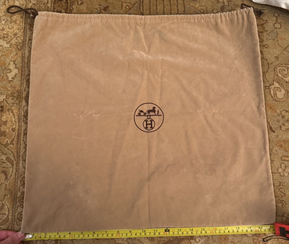 VINTAGE Suede Hermes Dustbag