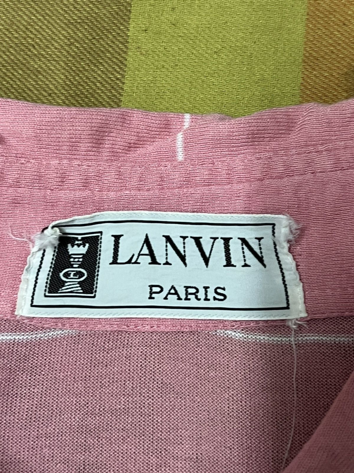 Lanvin × Vintage LANVIN VINTAGE 90s button up shirt single stitch striped Size US XL / EU 56 / 4 - 9 Thumbnail