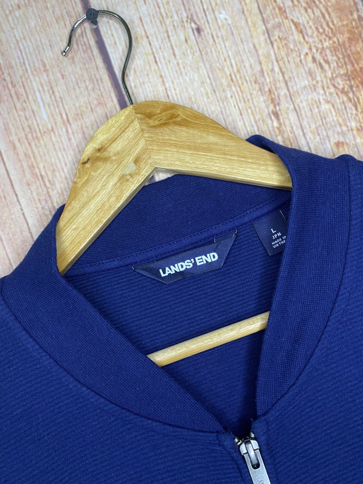 Lands' End Lands’ End Emboridered Logo Full-Zip Sweater Size US L / EU 52-54 / 3 - 7 Thumbnail