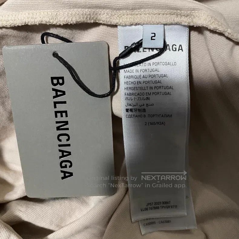 Balenciaga Balenciaga Double loop inverted 8 embroidery short-sleeve Size US M / EU 48-50 / 2 - 4 Thumbnail