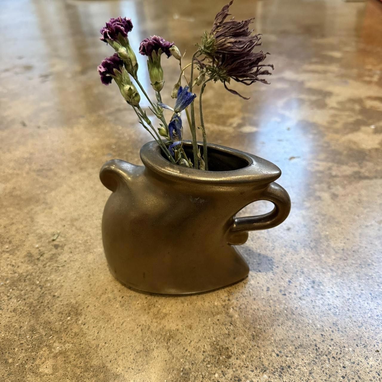 Designer Bronze Tone Dancing Vase Size ONE SIZE - 4 Thumbnail