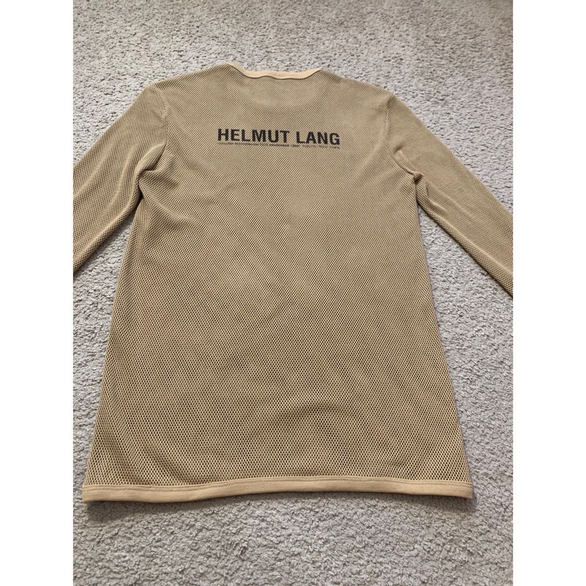 Helmut Lang HELMUT LANG BROWN LOGO MESH TOP Size US M / EU 48-50 / 2 - 13 Thumbnail