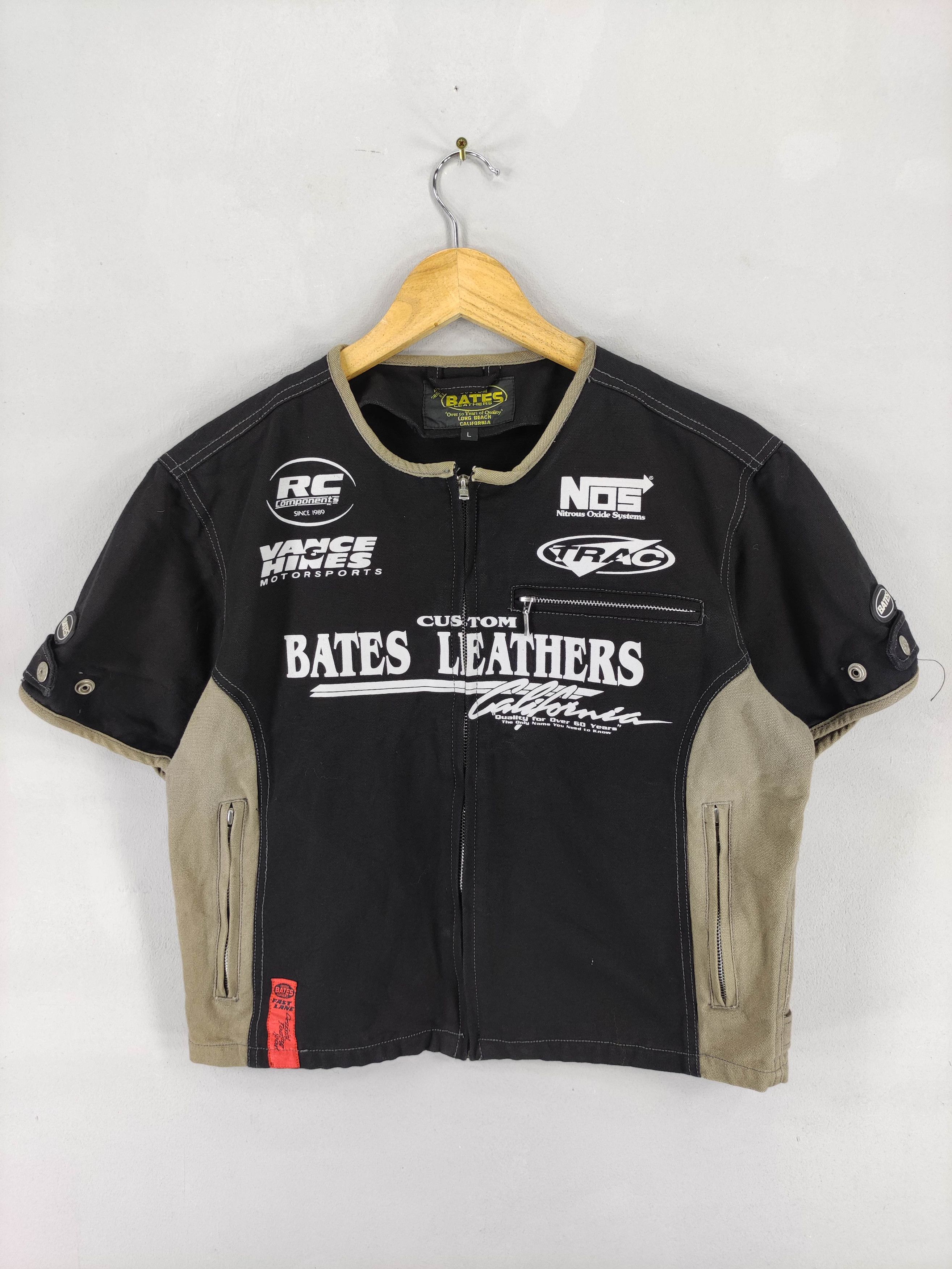 Japanese Brand Vintage Bates Short Sleeve Jacket Zipper Size US L / EU 52-54 / 3 - 1 Thumbnail