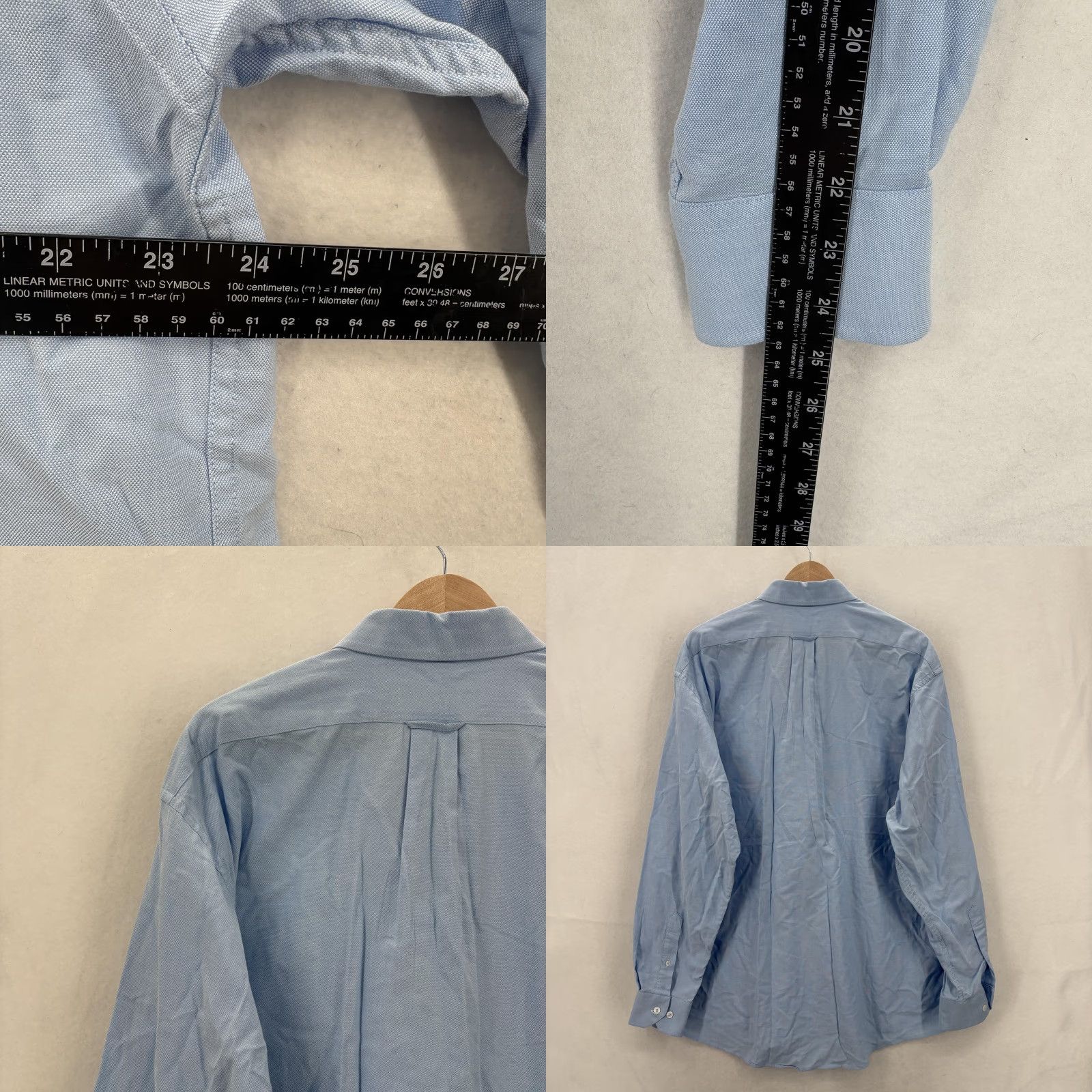 Vintage Onward Reserve Shirt Mens Large Blue Oxford Classic Fit Stretch Button Front Size US L / EU 52-54 / 3 - 8 Thumbnail