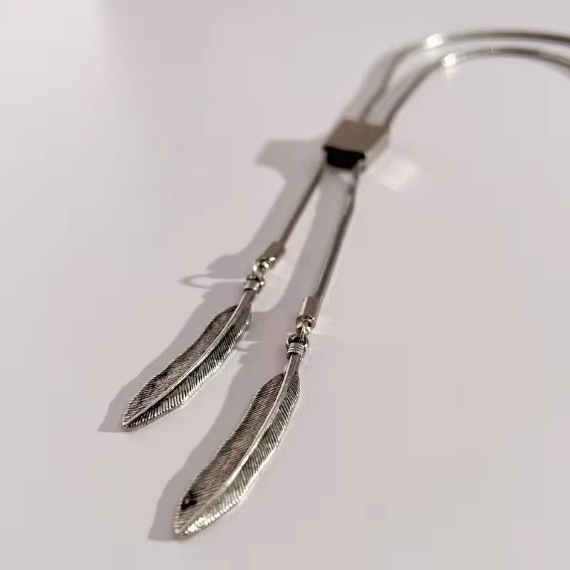 Vintage Feathers Design Alloy Bolo Tie Size ONE SIZE - 6 Thumbnail