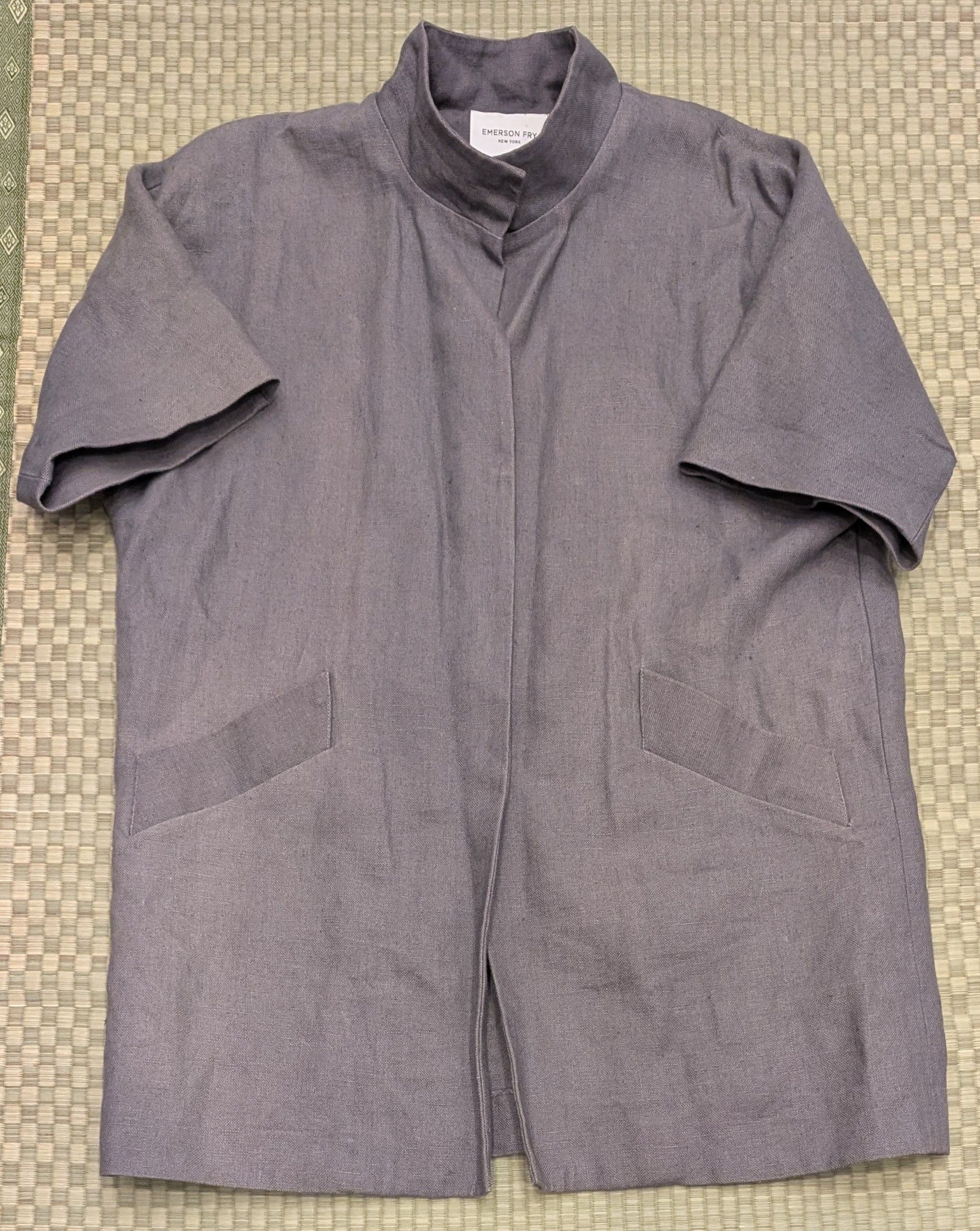 Emerson Fry SOLD OUT Emerson Fry 100% Linen Layering Jacket Made in USA Size S / US 4 / IT 40 - 1 Thumbnail