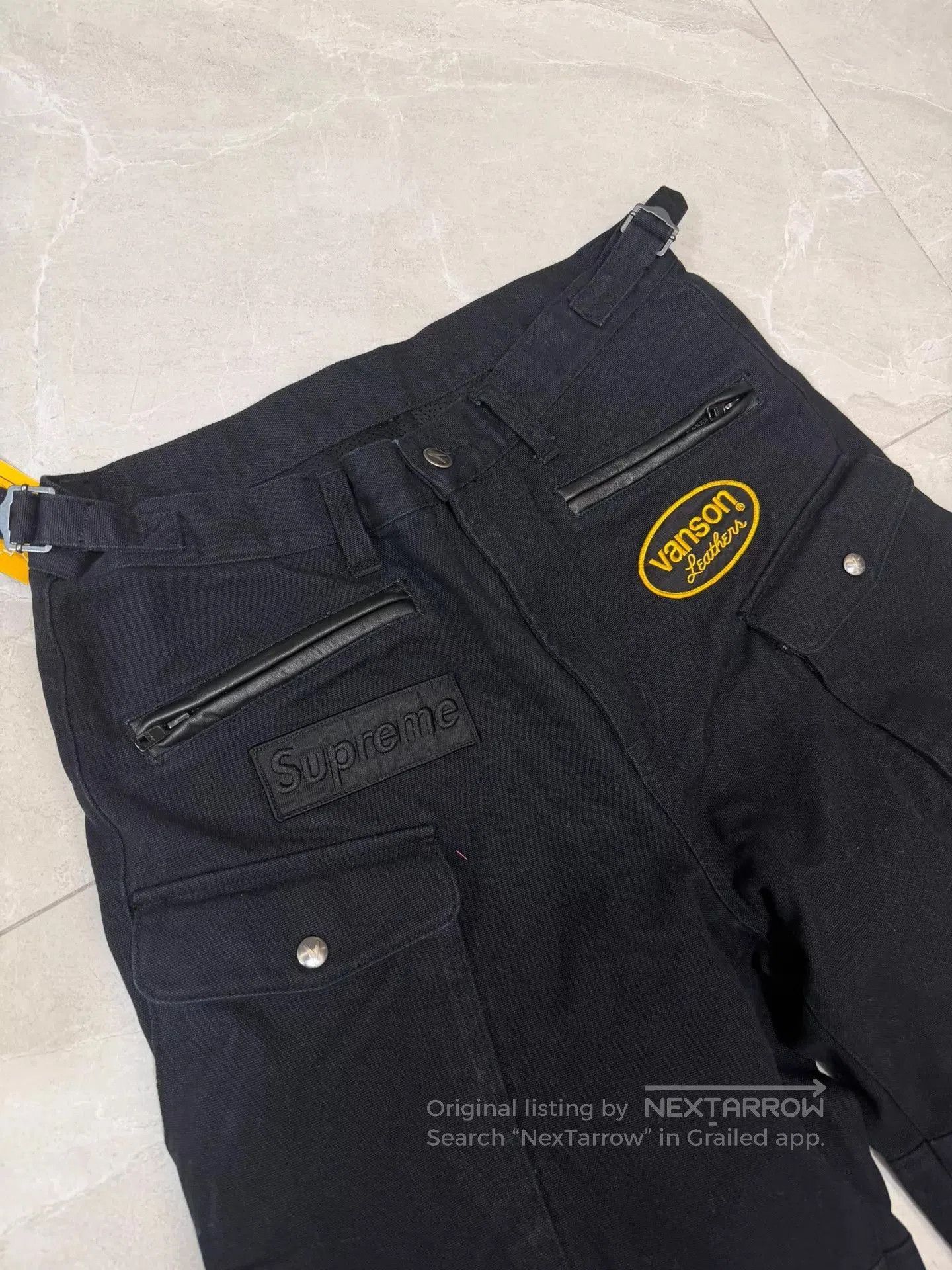 Supreme Black Cargo Pants with Multiple Pockets - Size 32. Size US 32 / EU 48 - 2 Thumbnail