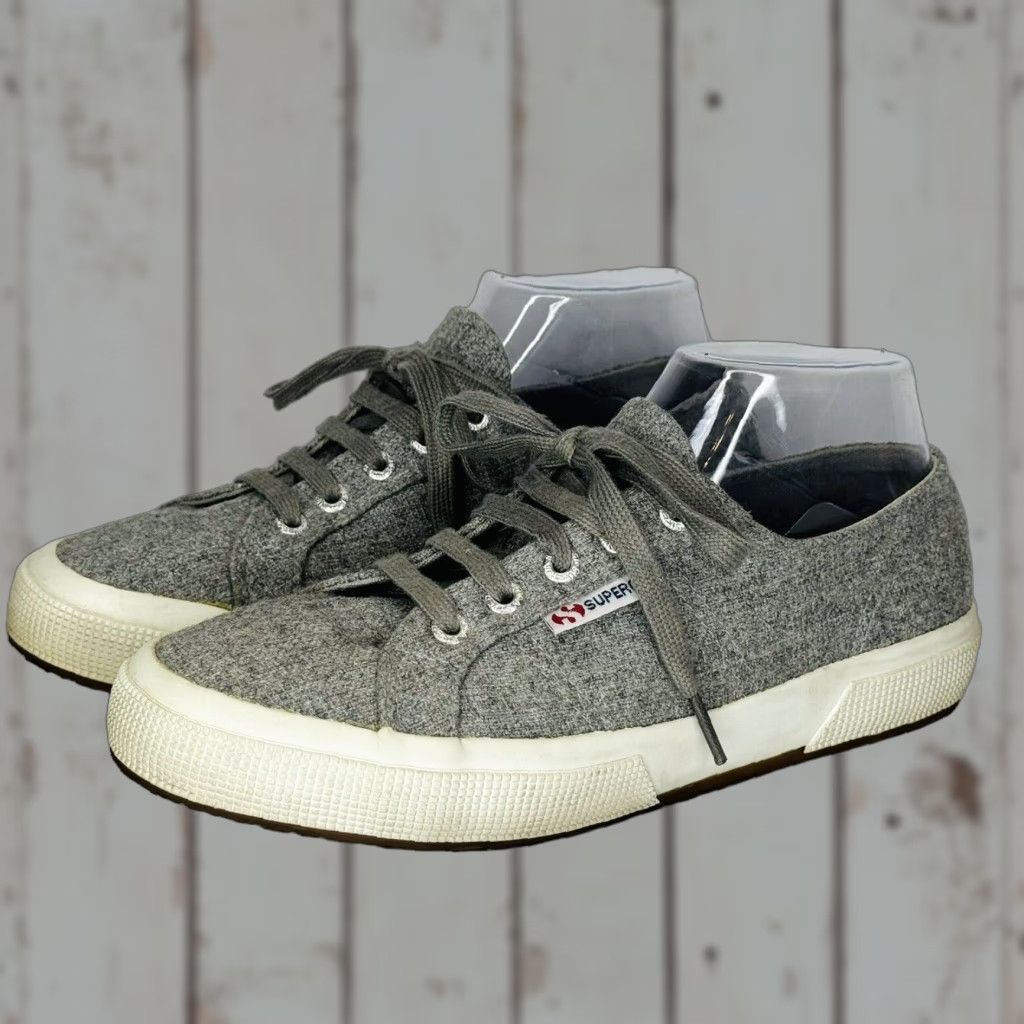 Superga Superga Sneaker Women Wool Blend Lace Up Gray Casual Athletic US 7 Size US 7 / IT 37 - 1 Thumbnail