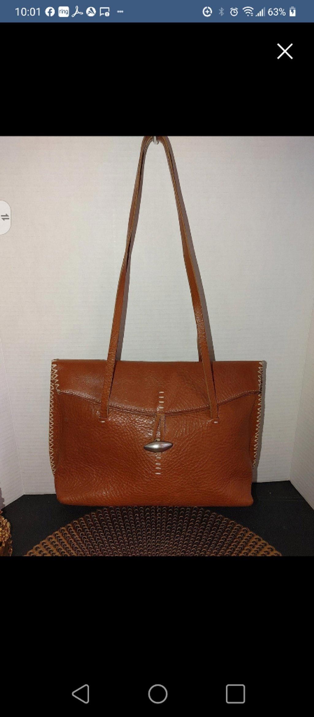 Covington Ellington Fold Over Leather Shoulder Bag Size ONE SIZE - 1 Thumbnail