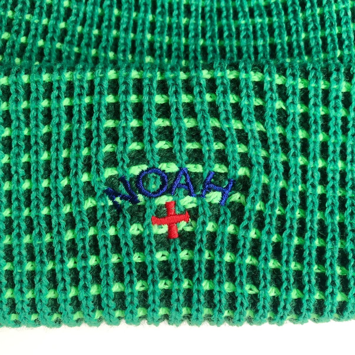 Noah Noah Tri Color Logo Beanie GREEN Size ONE SIZE - 2 Thumbnail