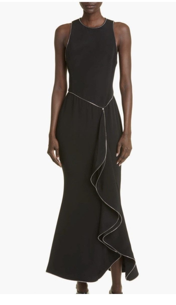 Brandon Maxwell Brandon Maxwell The Brynn Ruffled Mermaid Gown size US 6 Size M / US 6-8 / IT 42-44 - 1 Thumbnail