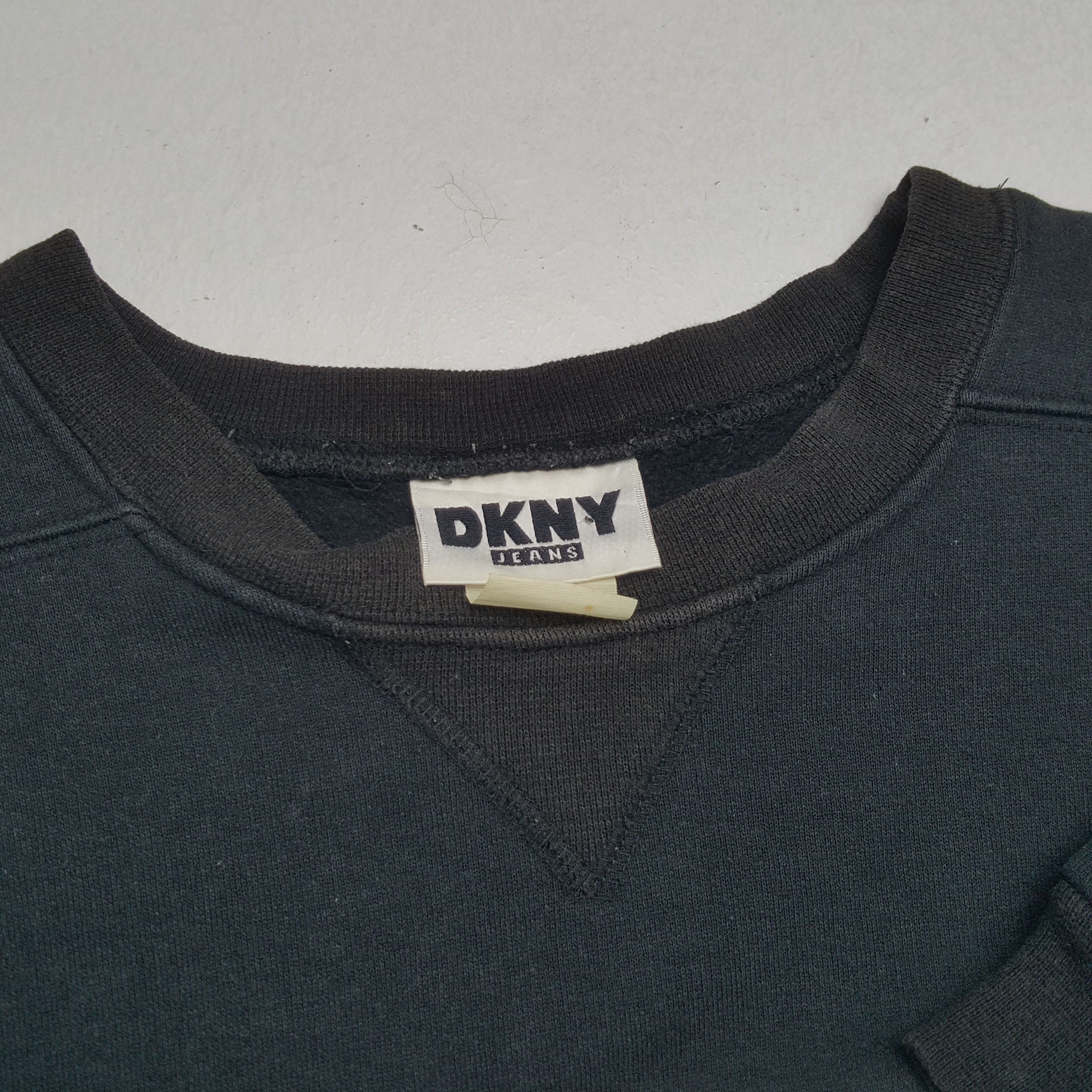 DKNY × Vintage DKNY Jeans Center Spellout Design Streetwear Sweatshirt Size US XL / EU 56 / 4 - 10 Thumbnail