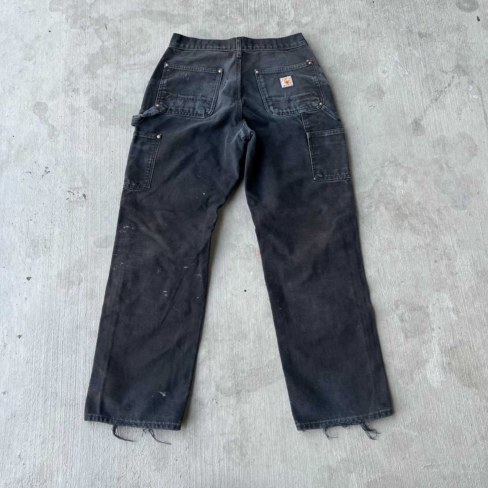 Carhartt × Vintage Carhartt faded black double knee work wear carpenter pants Size US 28 / EU 44 - 5 Thumbnail