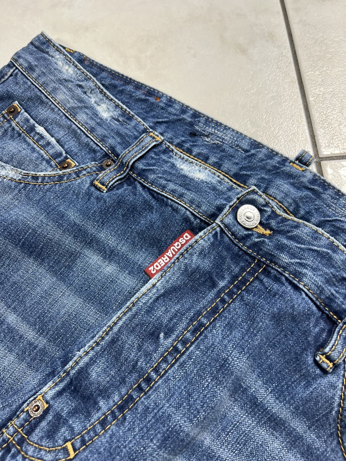 Dsquared2 Dsquared2 rider jeans ripped distressed denim pants washed Size US 36 / EU 52 - 14 Thumbnail