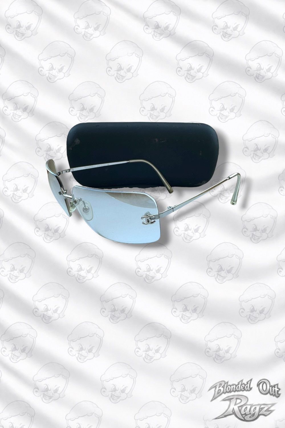 Chanel Vintage Chanel 4017 CC Logo Rimless Glasses Silver 0 Size ONE SIZE - 2 Thumbnail