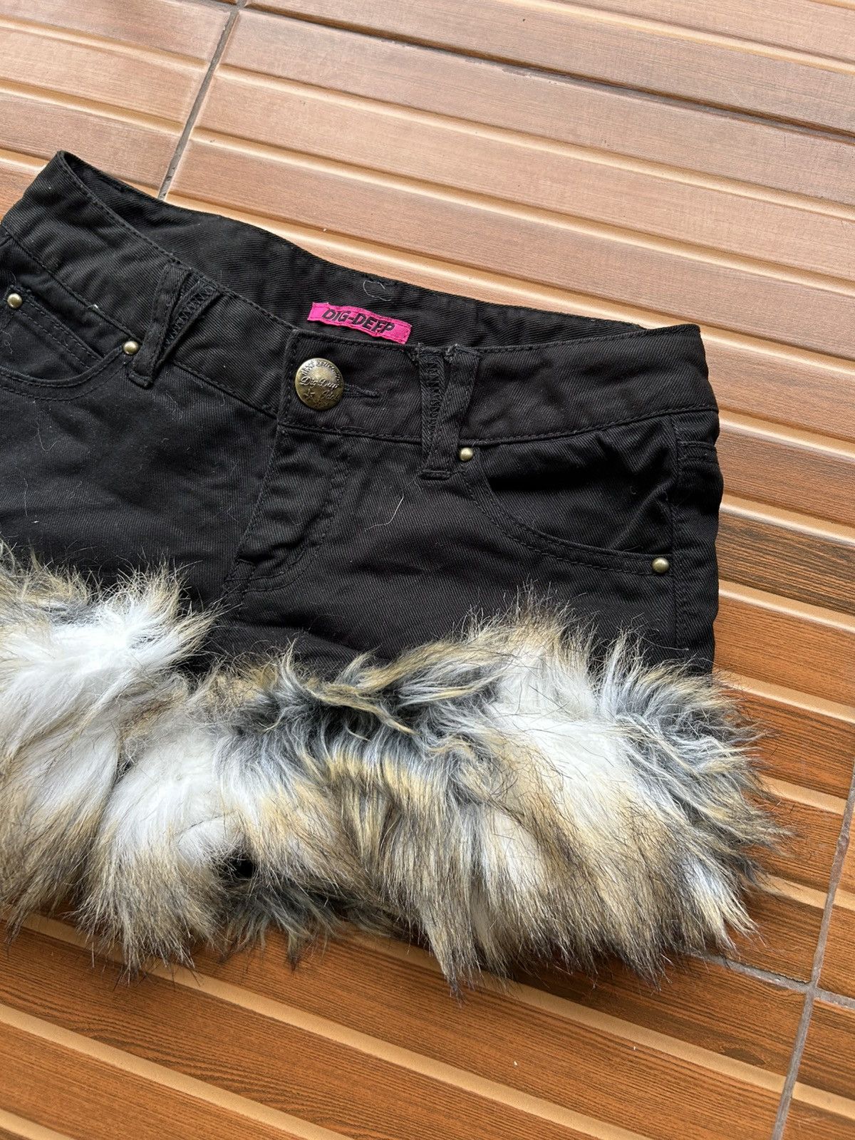 Isamu Katayama Backlash × Japanese Brand Dig deep japanese fur denim short wash Ifsixwasnine kmrii Size 29" - 7 Thumbnail