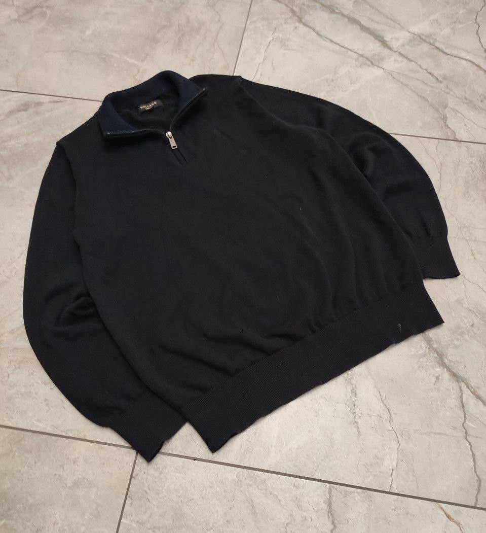 Other HOLLAND ESQUIRE Black Knit 1/4 zip Jumper England style Size US M / EU 48-50 / 2 - 2 Thumbnail