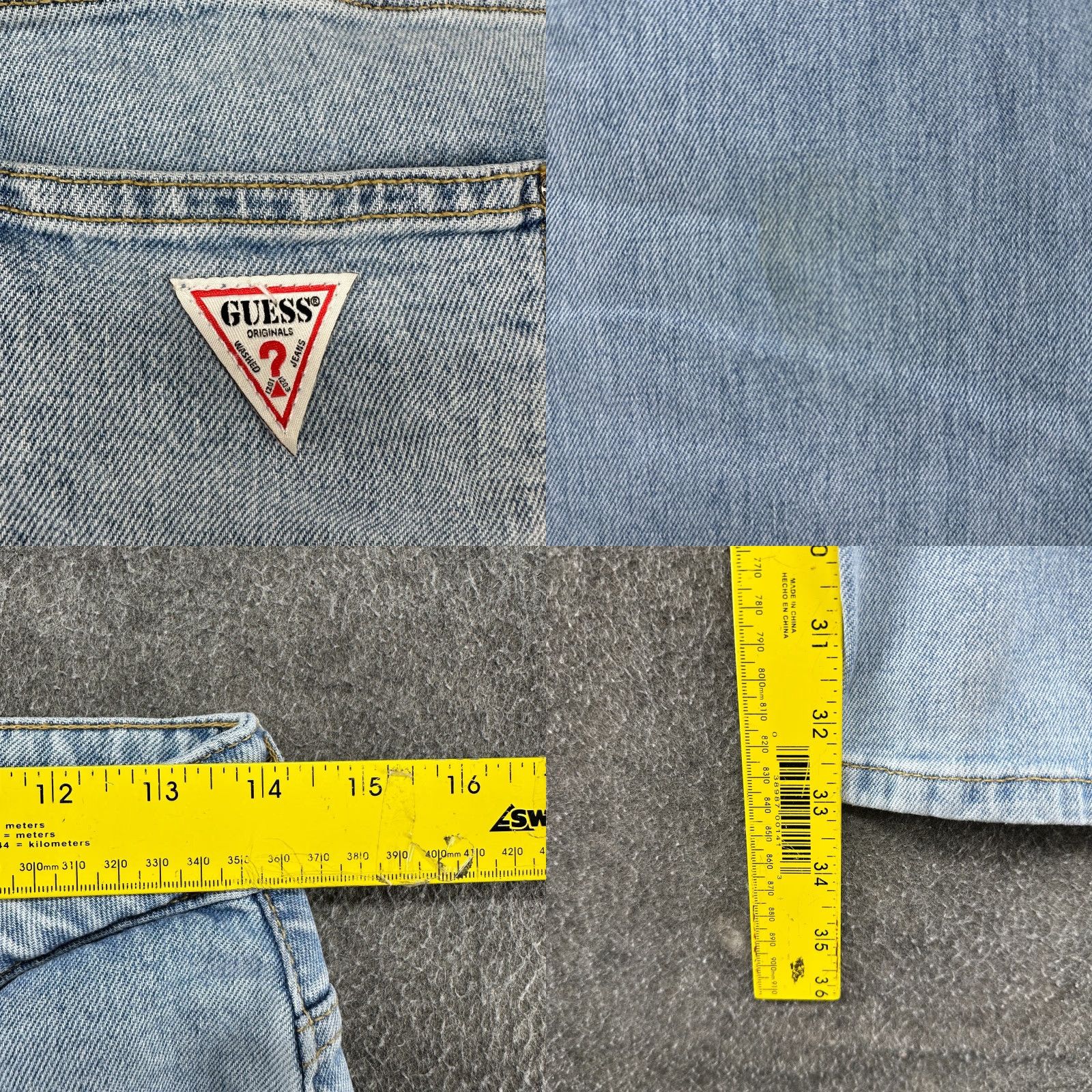 Guess GUESS Jeans Womens 28 Blue Flare J Balvin SS 22 Light Wash Stretch Denim 5-Pocket Inseam 33 Solid Button Zip Women Regular Vintage No Size 28" / US 6 / IT 42 - 8 Thumbnail
