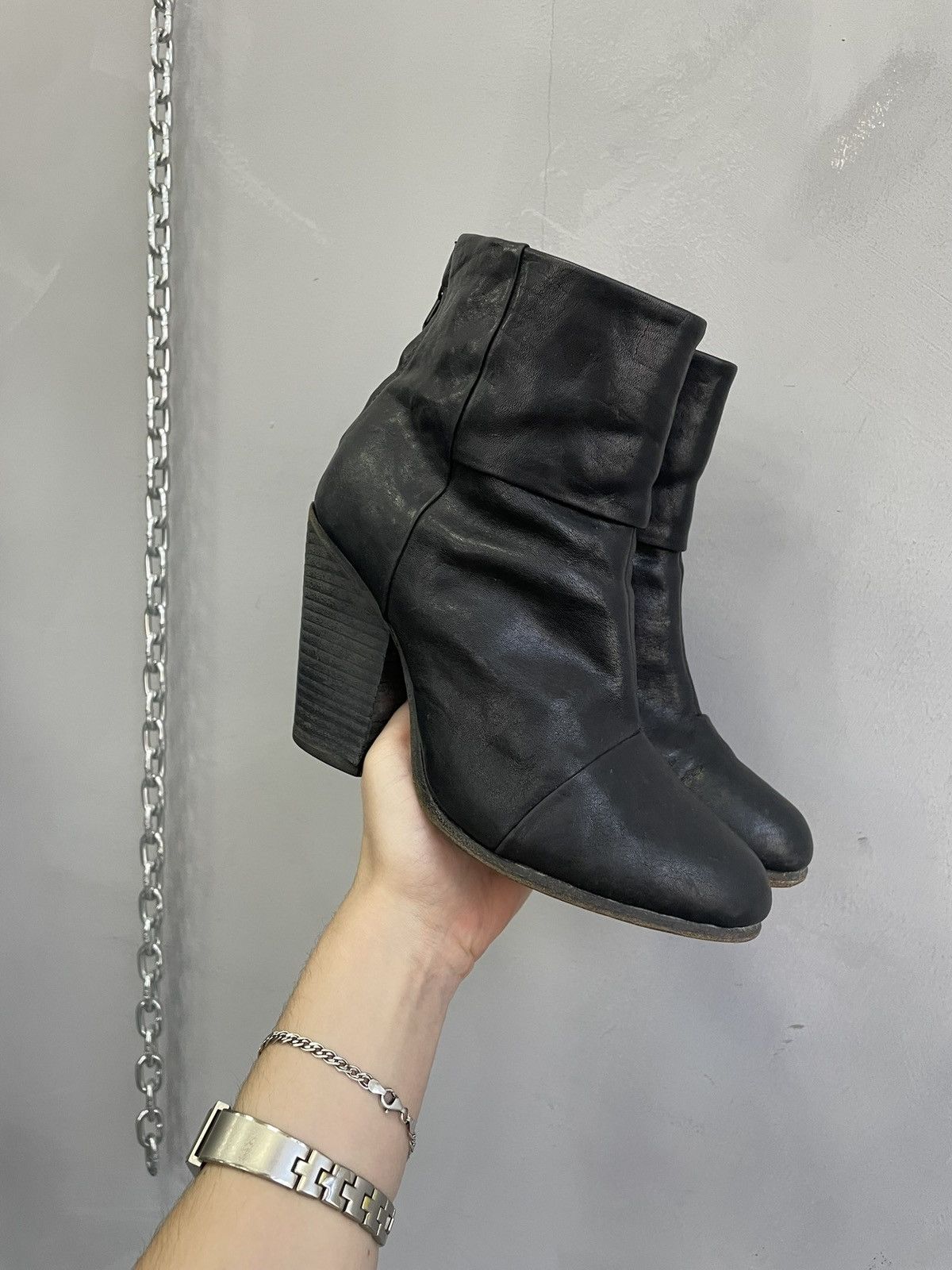 Rag & Bone Rag & Bone leather ankle boots vintage y2k rick owens style Size US 6 / IT 36 - 3 Thumbnail