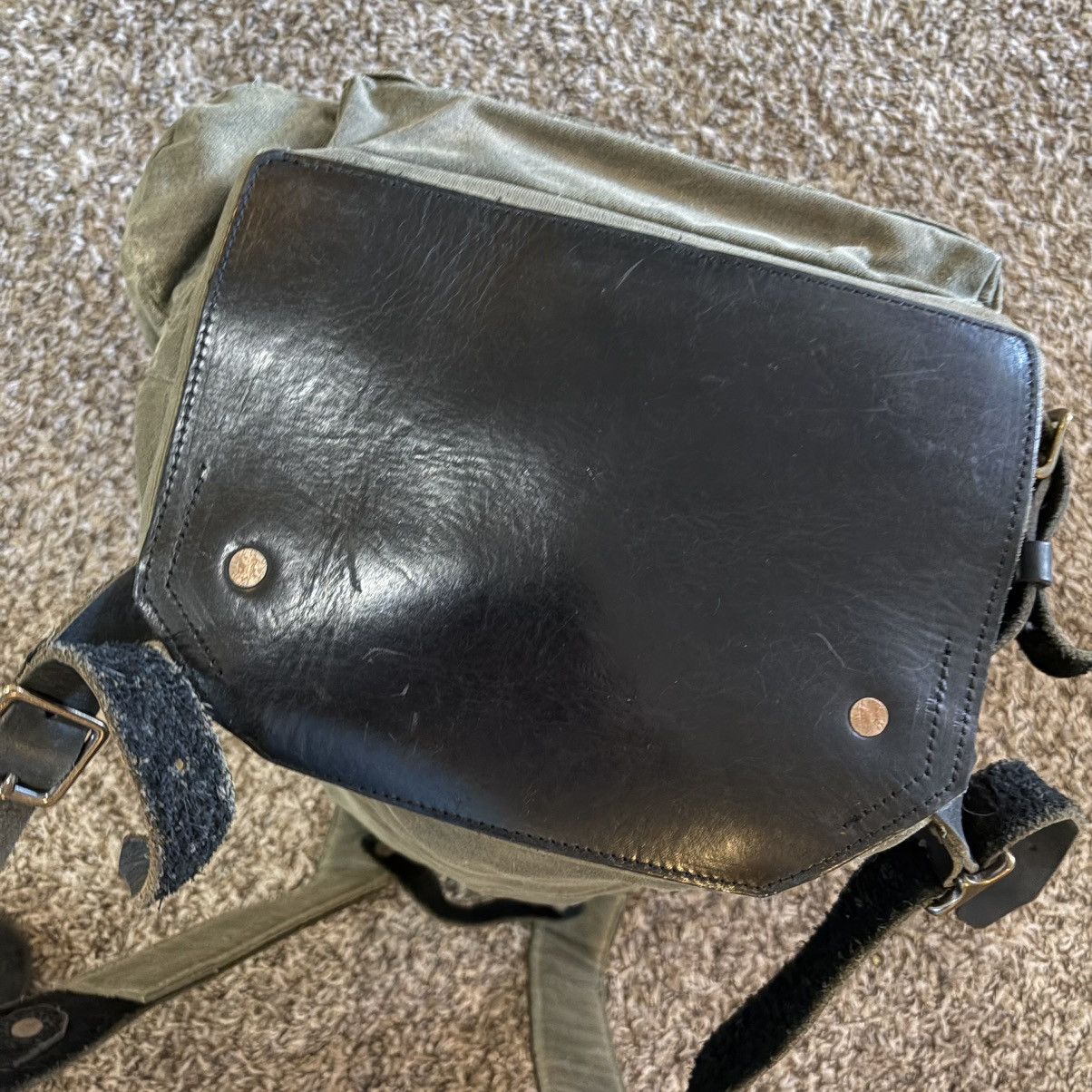 Bradley Mountain Bradley Mountain Wilder Backpack Waxed Canvas Leather Strap Size ONE SIZE - 18 Thumbnail