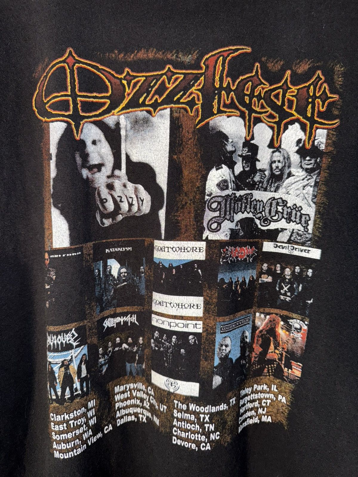 Band Tees × Vintage OzzFest 2010 black tee Size US XL / EU 56 / 4 - 3 Thumbnail