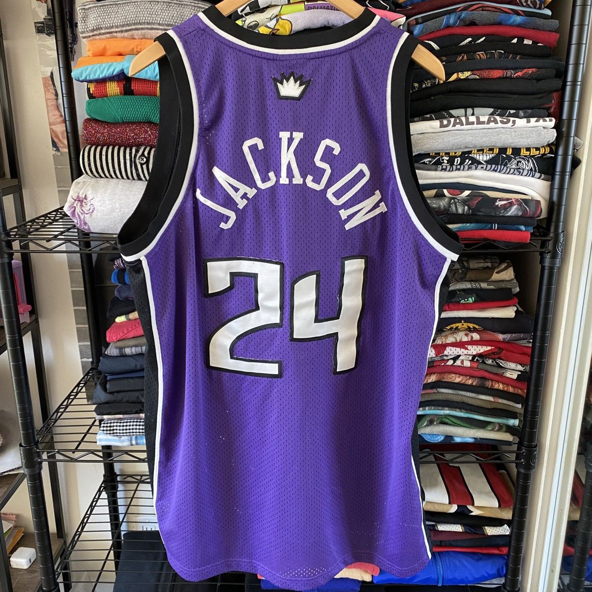 Reebok Vintage Sacramento Kings Basketball Jersey #24 Bobby Jackson Size US XL / EU 56 / 4 - 5 Thumbnail