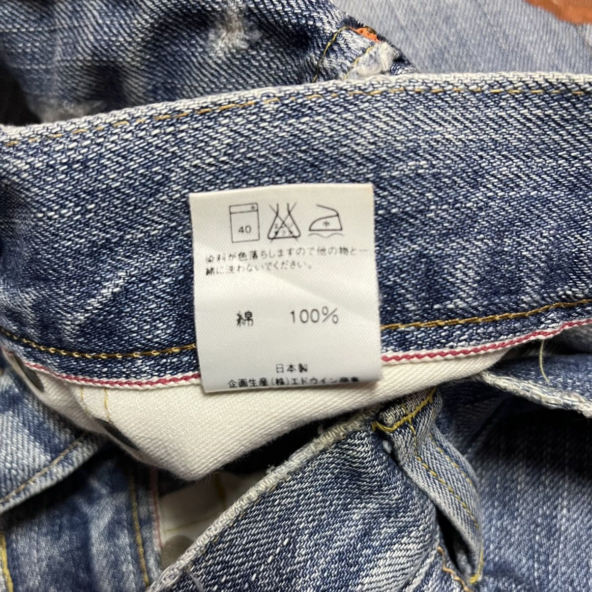 Edwin × Vintage Vintage Distressed Edwin Selvedge Denim Jeans Size US 34 / EU 50 - 13 Thumbnail