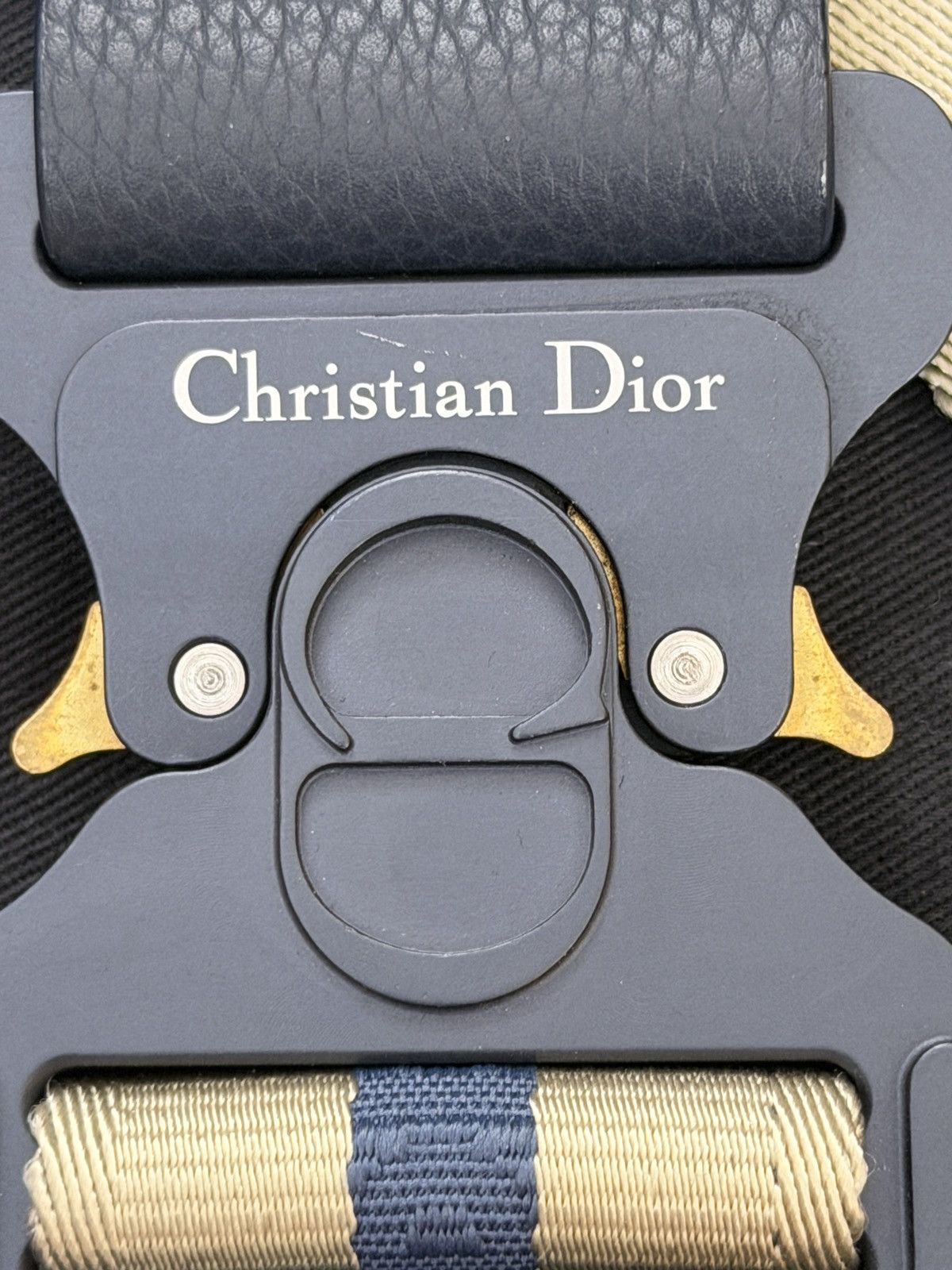 Dior Dior Men Navy Leather Saddle Crossbody Bag Size ONE SIZE - 3 Thumbnail