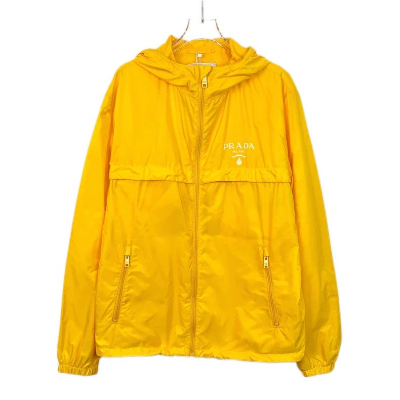 Prada Prada Yellow logo letter hooded zipper jacket 2501-Nextarro Size US L / EU 52-54 / 3 - 1 Thumbnail