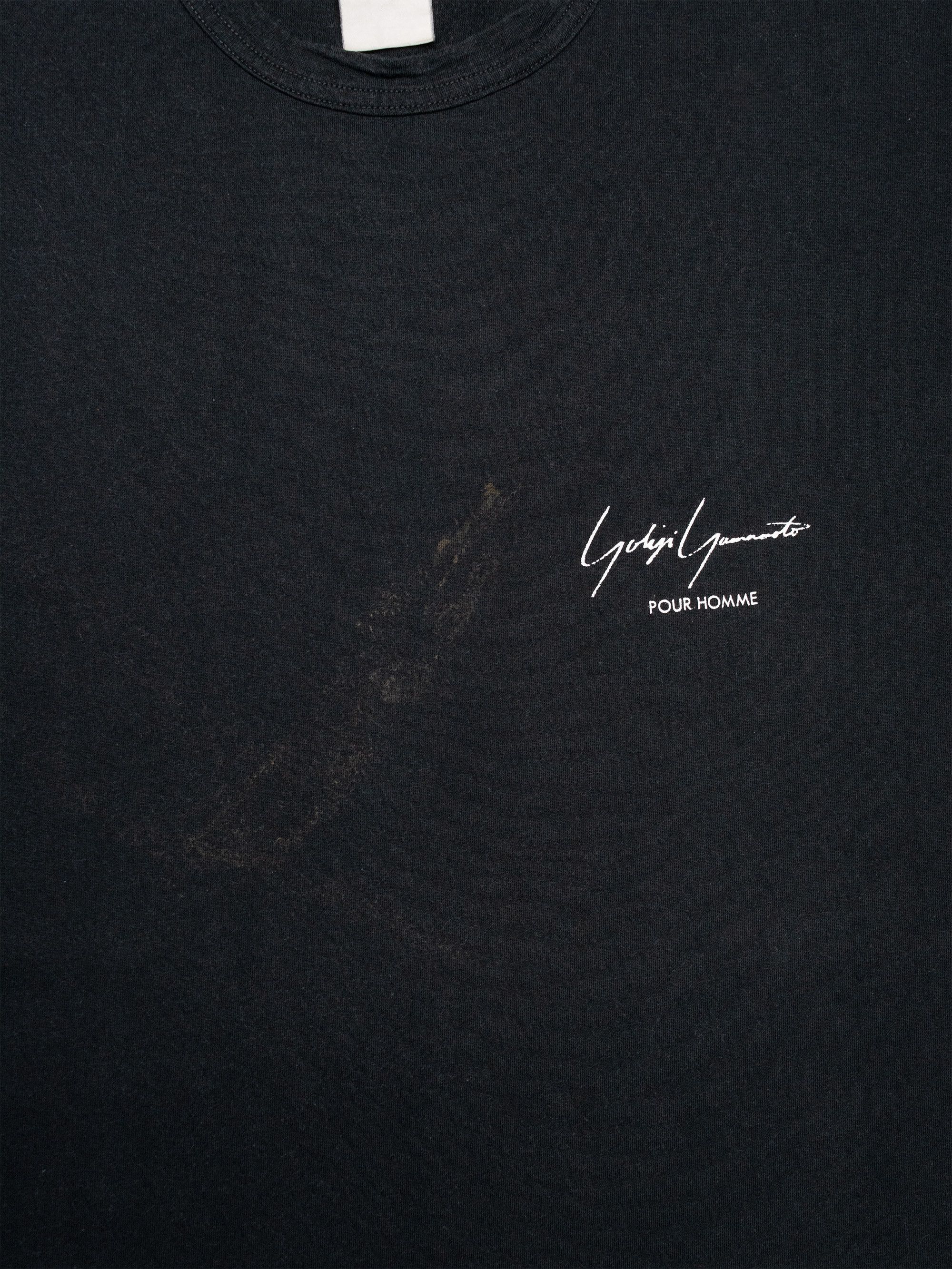 Yohji Yamamoto Yohji Yamamoto Pour Homme late 80s / early 90s logo t-shirt Size US M / EU 48-50 / 2 - 3 Thumbnail