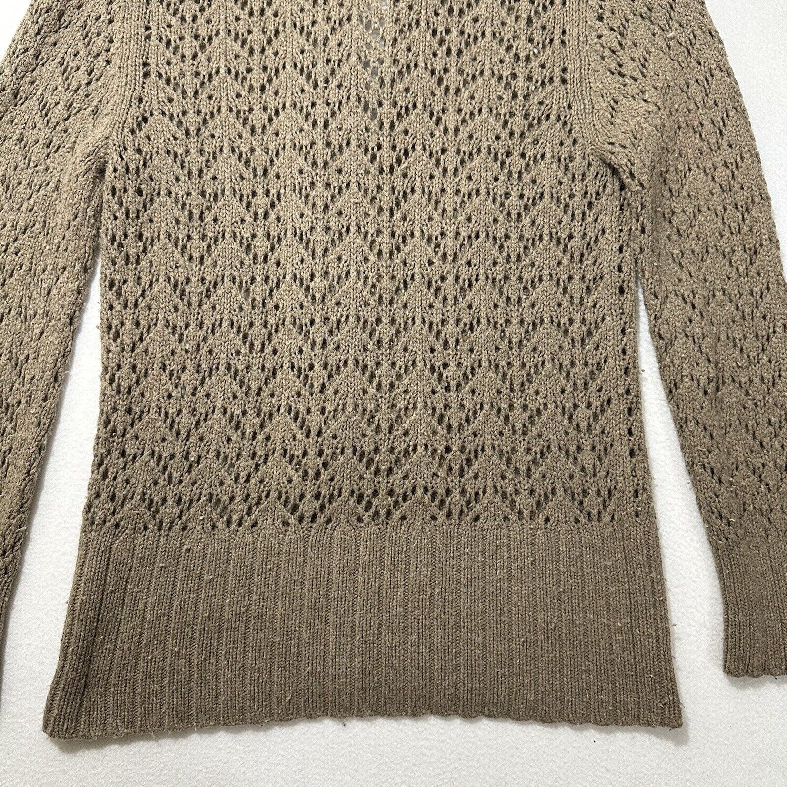 Old Navy Old Navy Large Lambs Wool Angora Cardigan Sweater Knit Beige Size L / US 10 / IT 46 - 13 Thumbnail
