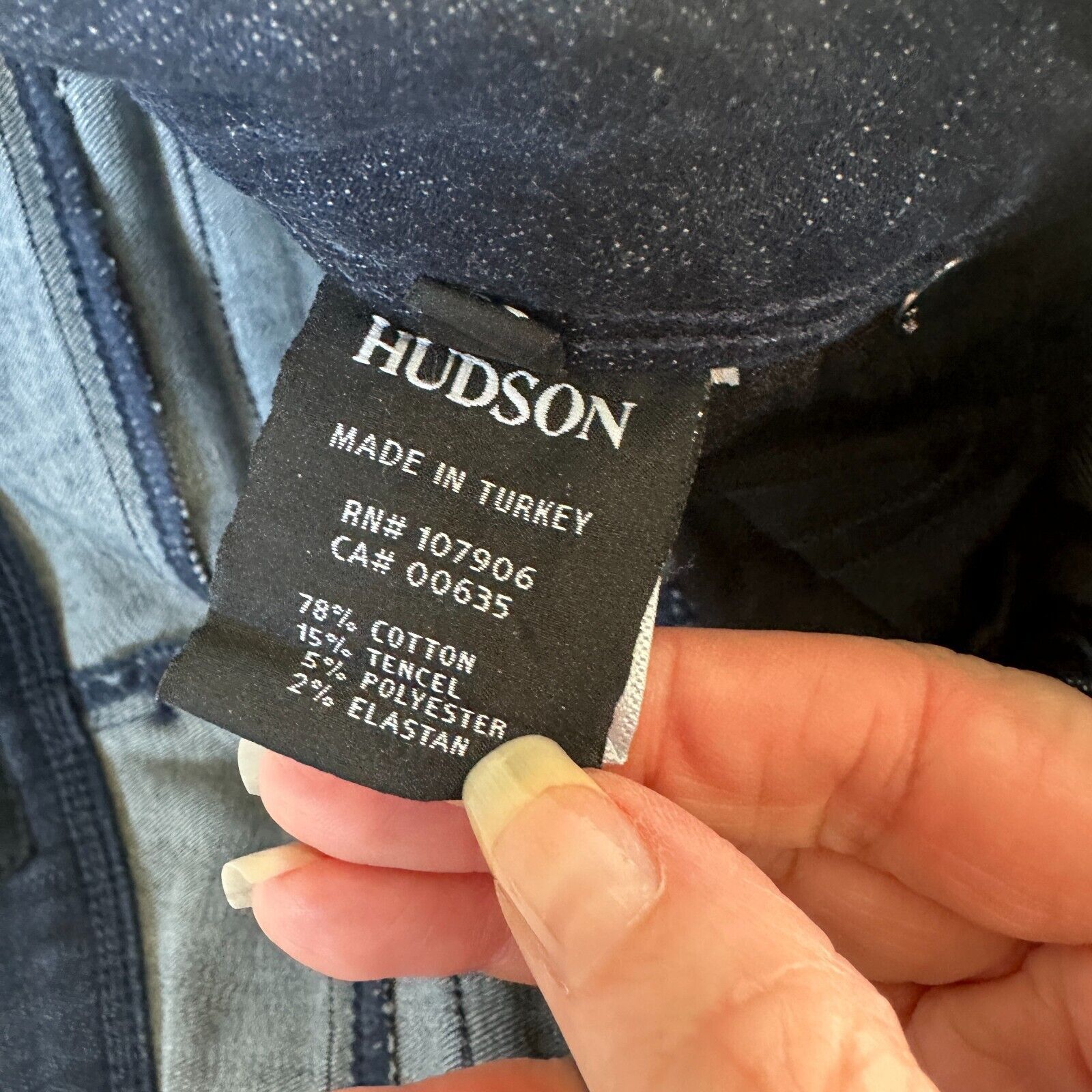 Hudson Hudson Collin Blue Wash Electric Clover Skinny Jeans 26 Size 26" / US 2 / IT 38 - 9 Thumbnail