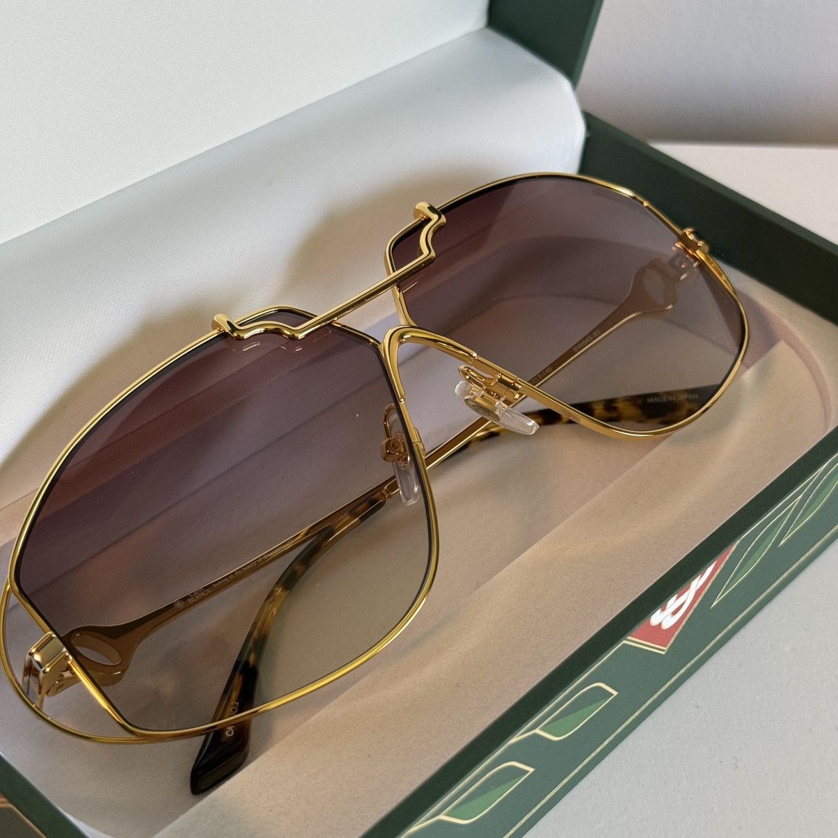 Casablanca Casablanca Stainless Steel Aviator Sunglasses Size ONE SIZE - 1 Thumbnail