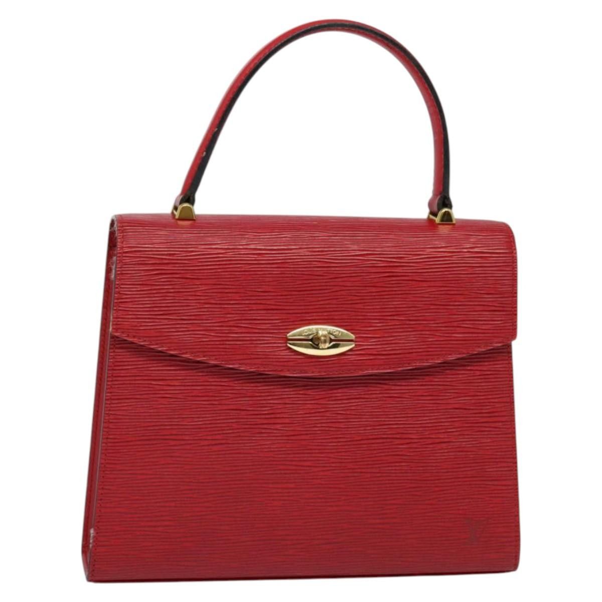 Louis Vuitton LOUIS VUITTON Epi Malesherbes Hand Bag Red M52377 Size ONE SIZE - 1 Thumbnail