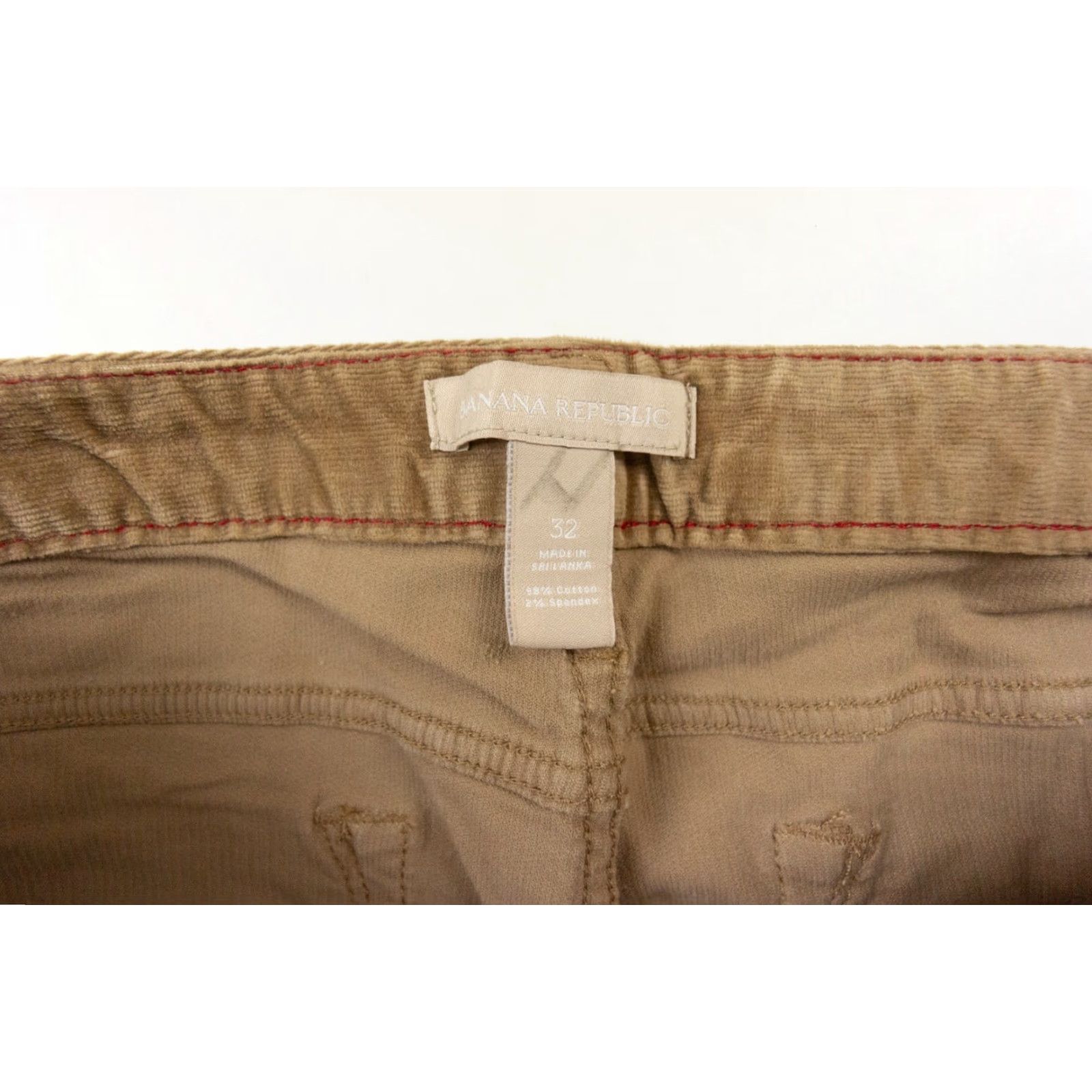 Banana Republic VINTAGE Banana Republic Men's Pants 32x29 Corduroy Ankle Skinny Stretch Casual Brown Size US 32 / EU 48 - 5 Thumbnail
