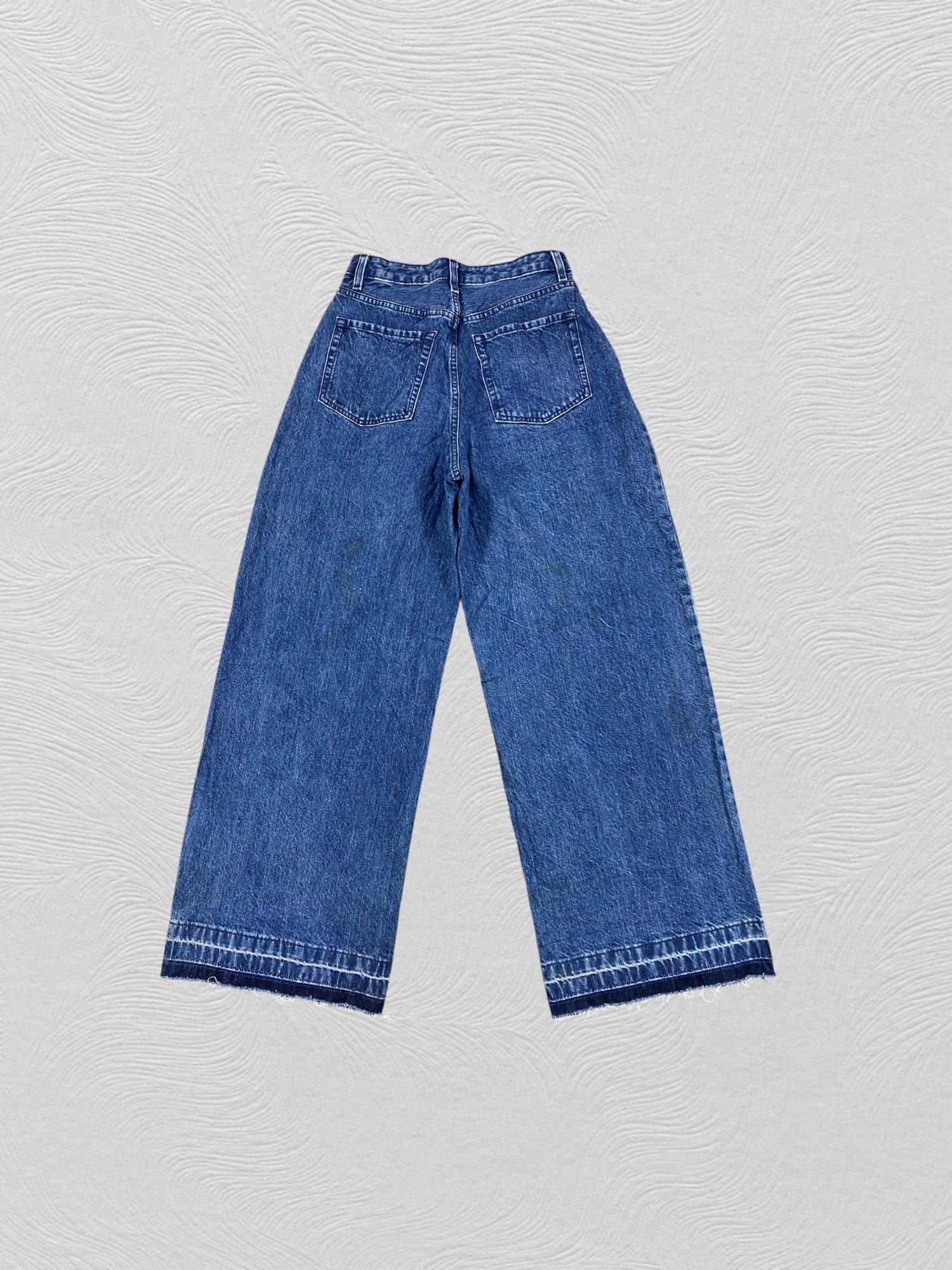 Japanese Brand Dark Blue GU Baggy Jeans 26x29 Denim- JN3881 Size 38" / US 16 / IT 52 - 2 Thumbnail