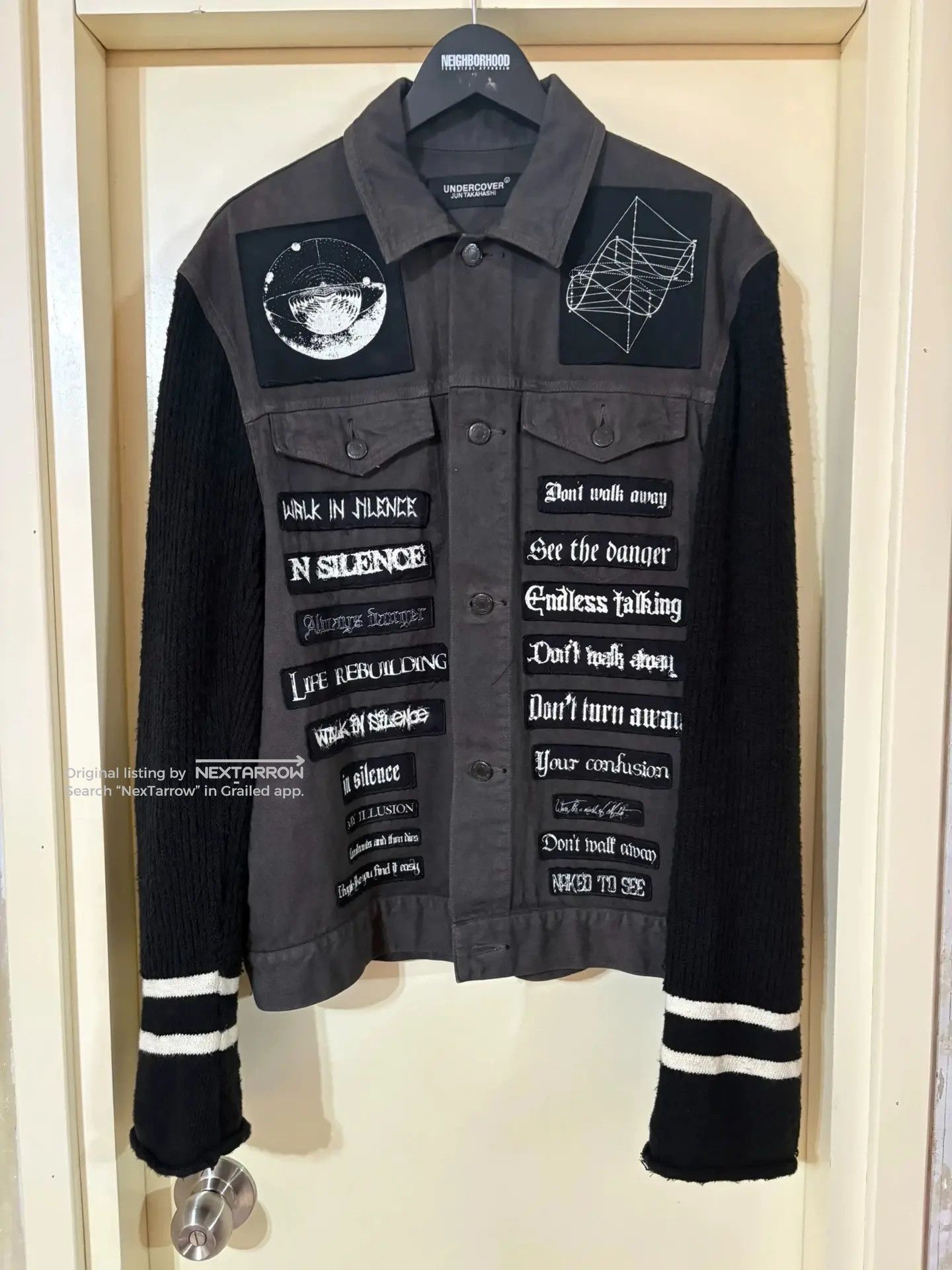 UNDERCOVER デニムジャケット JOYDIVISON Undercover Undercover SS18 Atmosphere Joy Division Lyric Denim