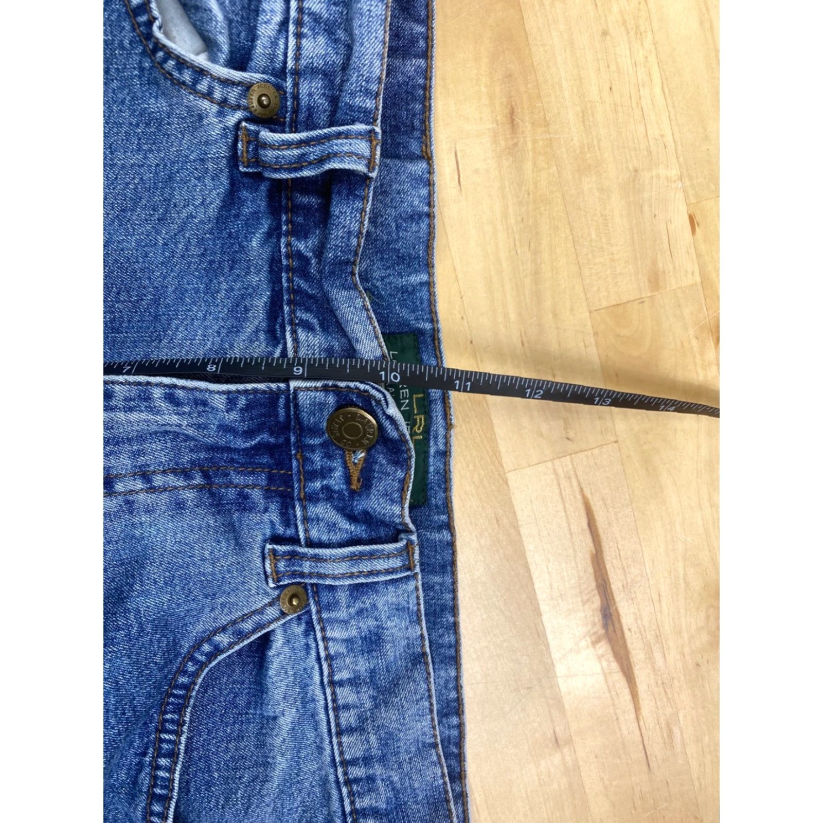 Ralph Lauren Lauren Ralph Lauren Denim Shorts Womens 8P Blue Cutoff Raw Hem Mid Rise 7702 Size 30" / US 8 / IT 44 - 7 Thumbnail