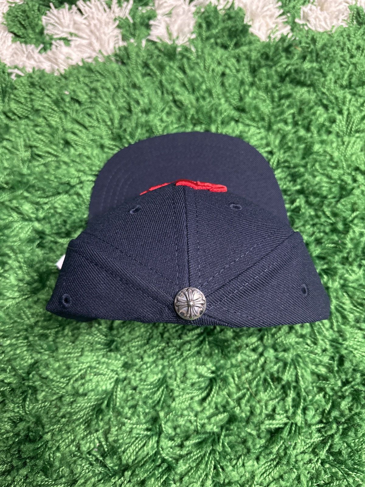 Chrome Hearts Chrome Hearts Red Navy CH Baseball Cap Size ONE SIZE - 3 Thumbnail