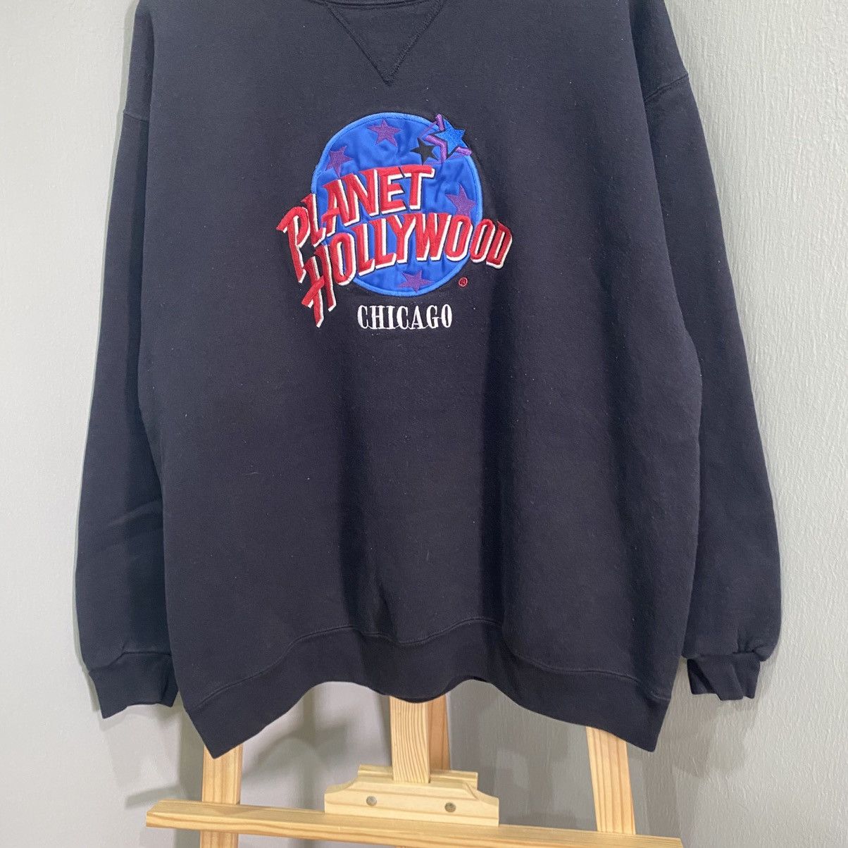 Planet Hollywood Vintage 90s Planet Hollywood Chicago Embroidered Sweatshirt Size US XL / EU 56 / 4 - 4 Thumbnail