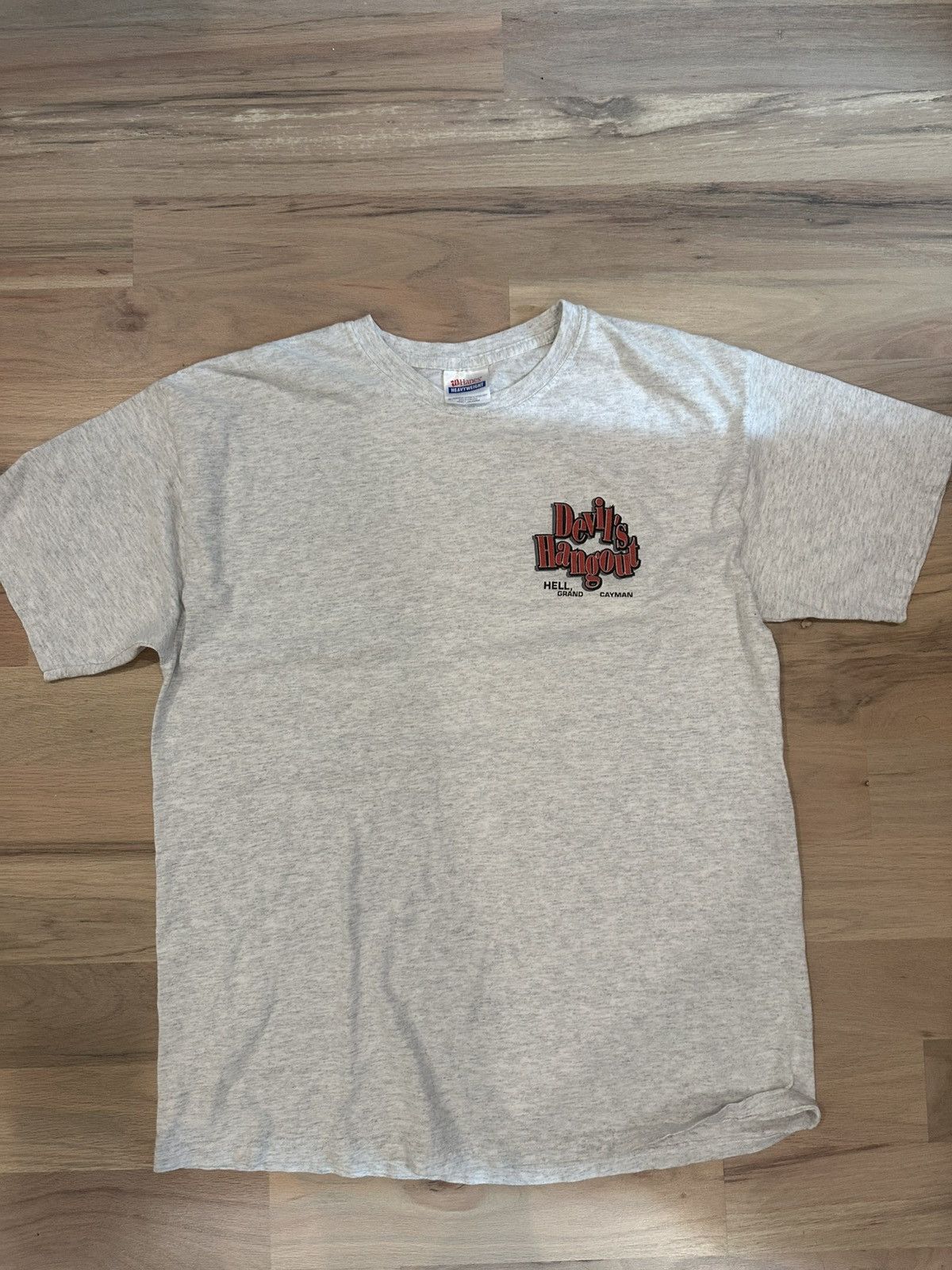 Vintage Vintage Y2K Devils Hangout Grand Cayman Hell and Back Tee Size US L / EU 52-54 / 3 - 3 Thumbnail