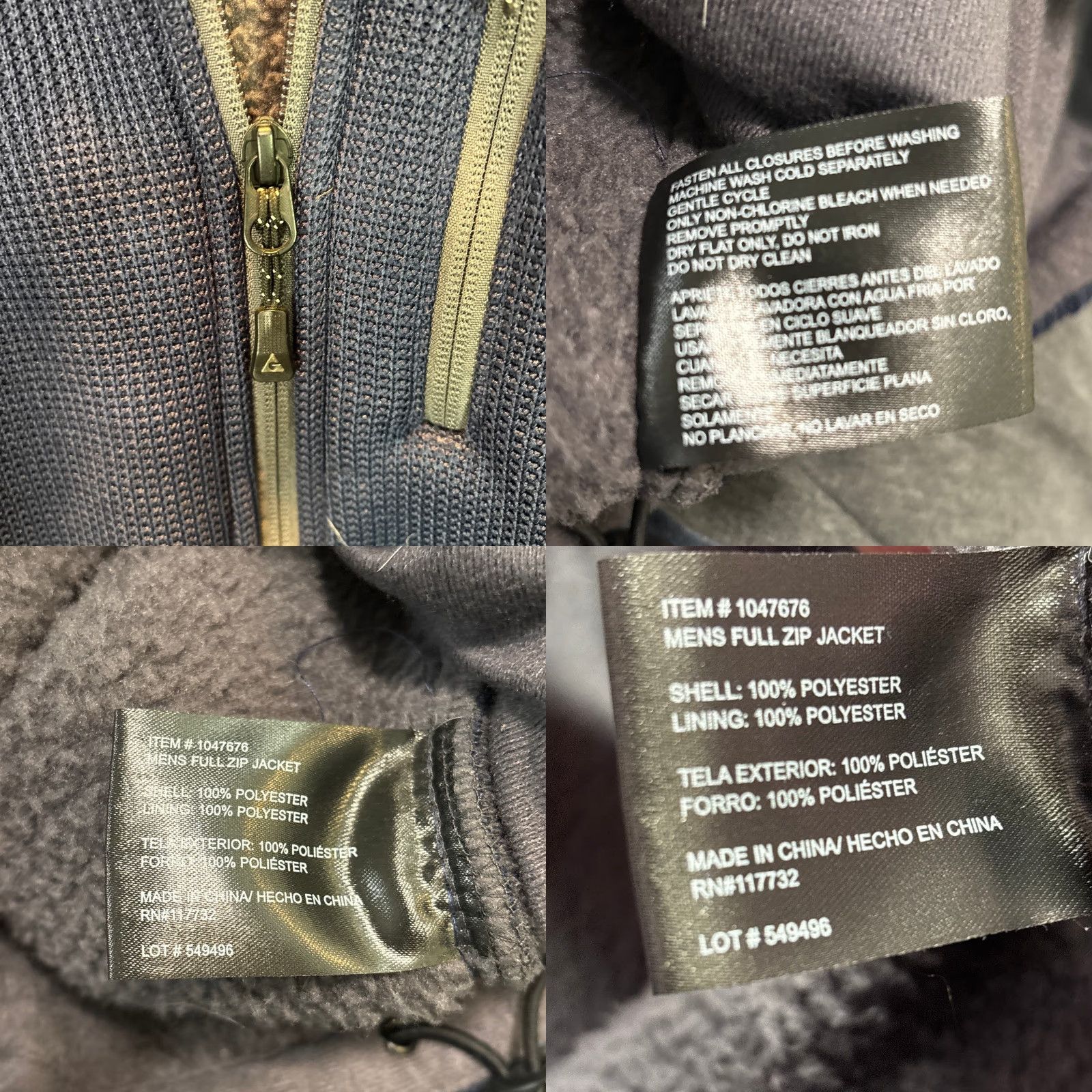 Vintage Gerry Bomber Jacket Mens 2XL Blue Fleece Lined Textured Waffle Knit Zip Casual Travel Men Mids-Length Brand Gerry Size US XXL / EU 58 / 5 - 8 Thumbnail