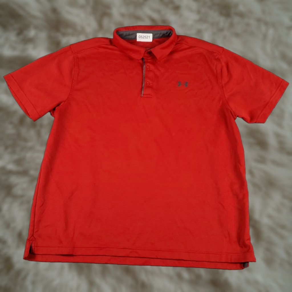 Under Armour Under Armour Polo Shirt Mens XL Red Golf Casual Short Sleeve Polo Size US XL / EU 56 / 4 - 1 Thumbnail