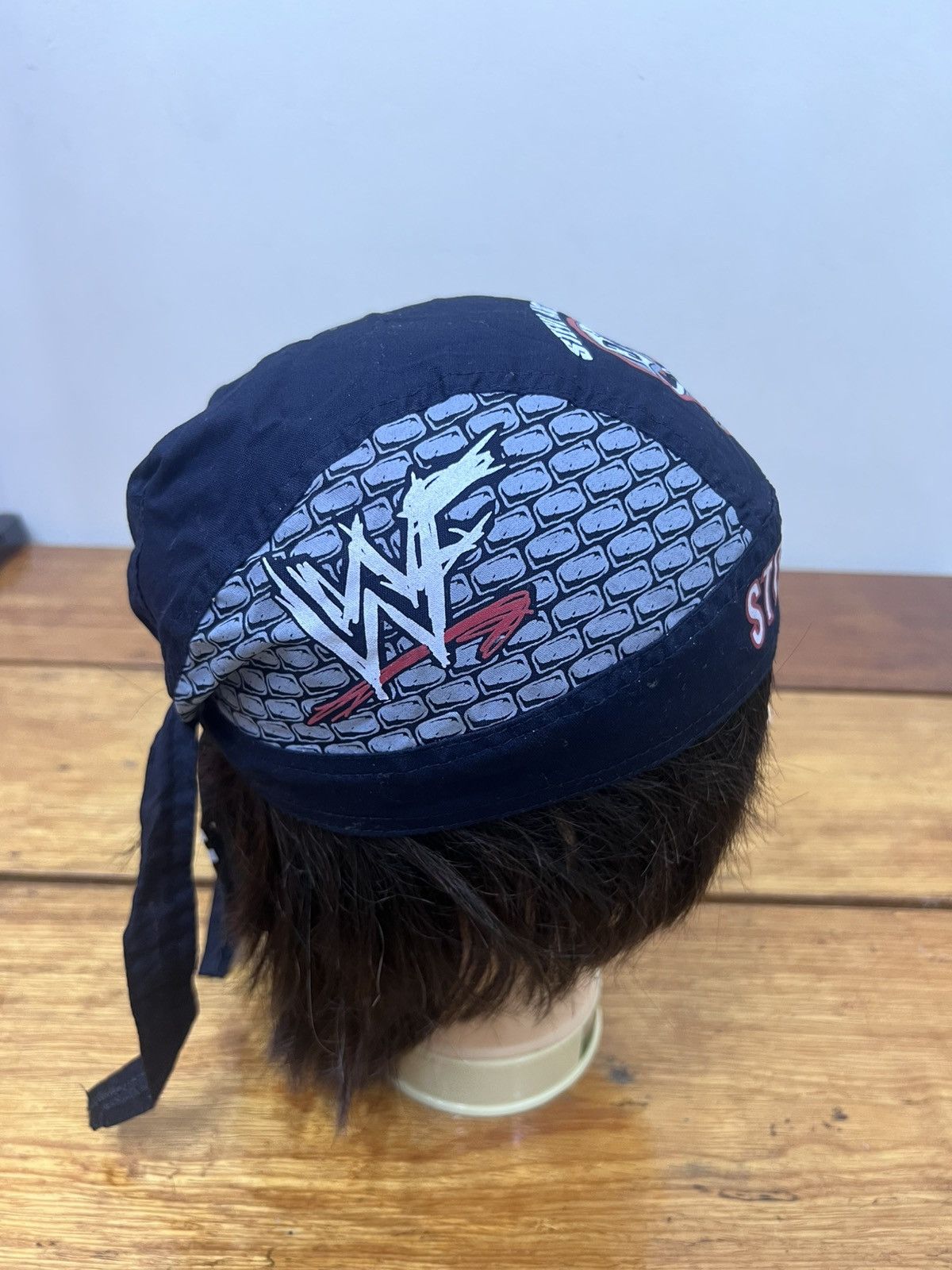 Vintage × WWE Vintage WWE Stone Cold Skull Cap Bandana Steve Austin 3:16🔥 Size ONE SIZE - 3 Thumbnail
